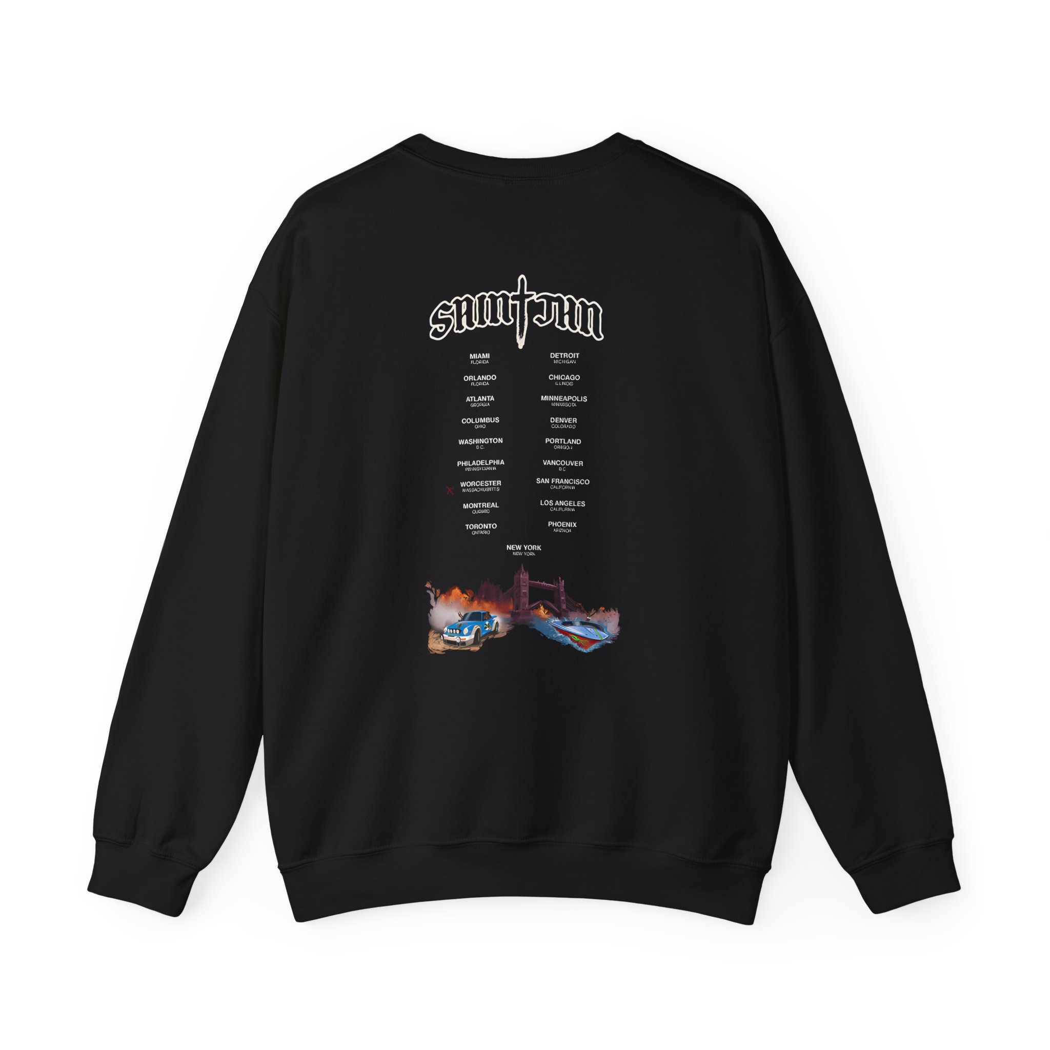Saint JhnIgnorant Forever World Tour Unisex Heavy Blendâ„¢ Crewneck Sweatshirt