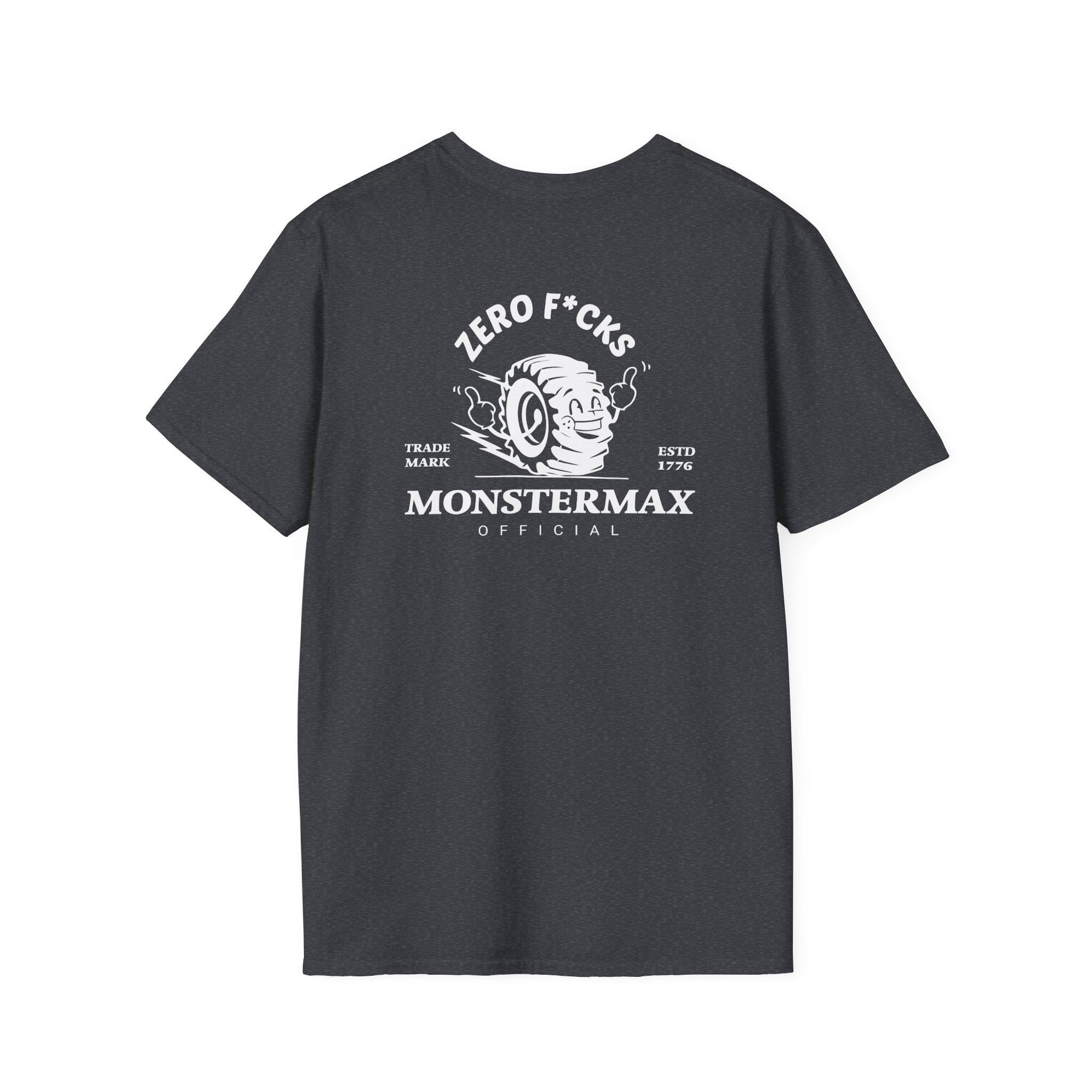 Monstermax Zero Fucks Unisex Softstyle T-Shirt