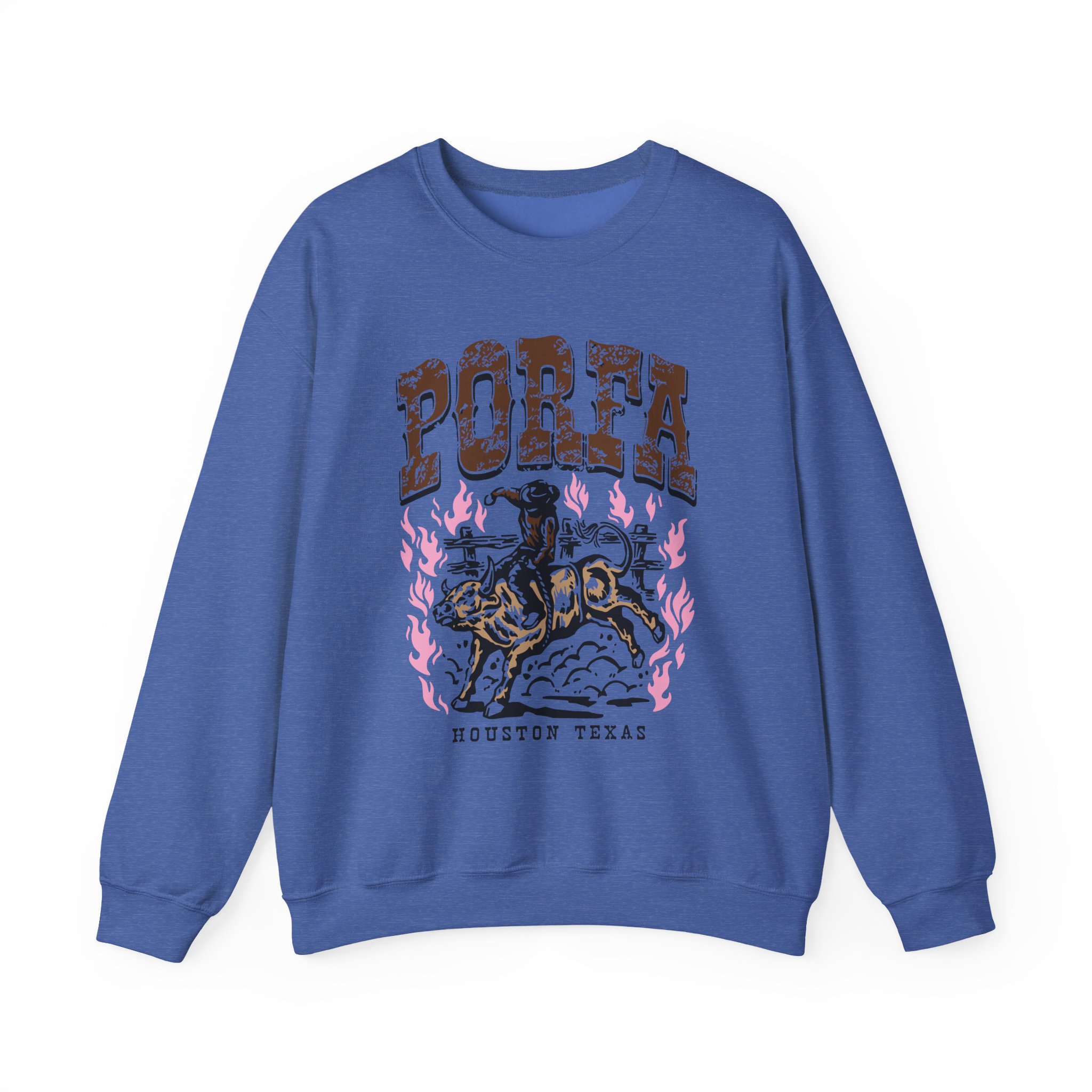 Porfa Houston Texas Unisex Heavy Blendâ„¢ Crewneck Sweatshirt