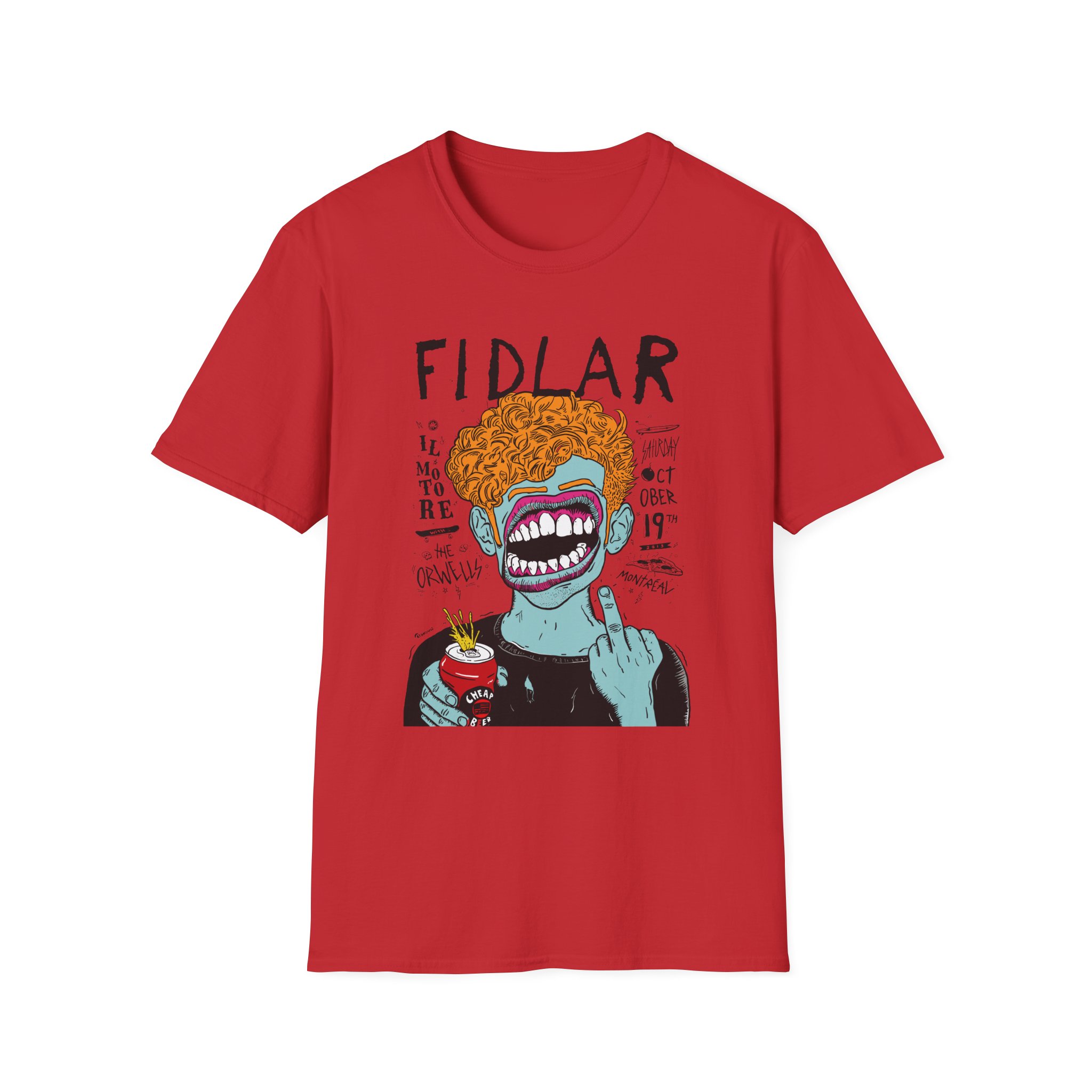Fidlar Band Rock the Orwells Unisex Softstyle T-Shirt
