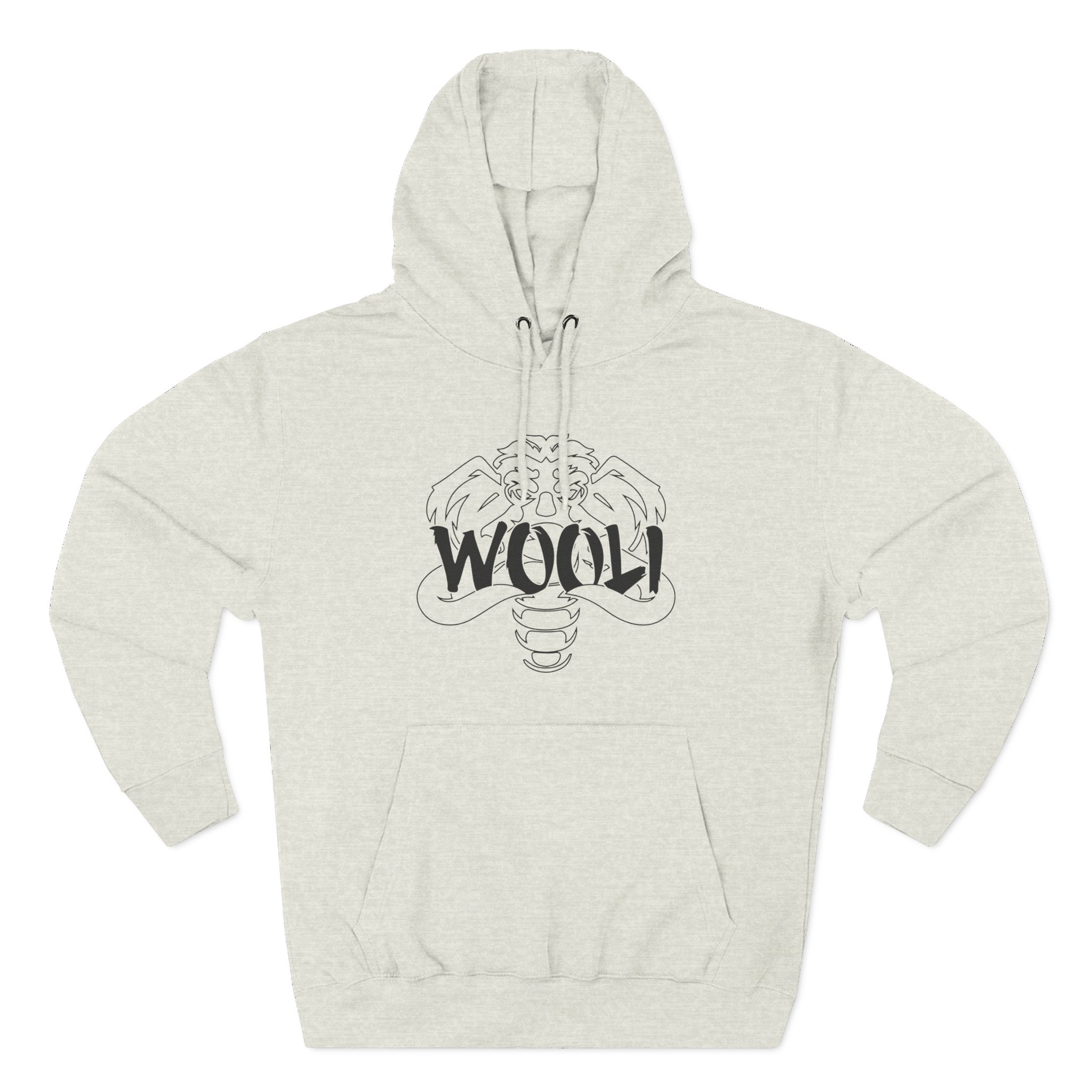 Wooli Three-Panel Fleece Hoodie