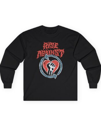 Rise Against Chalk Heartfist Unisex Ultra Cotton Long Sleeve Tee