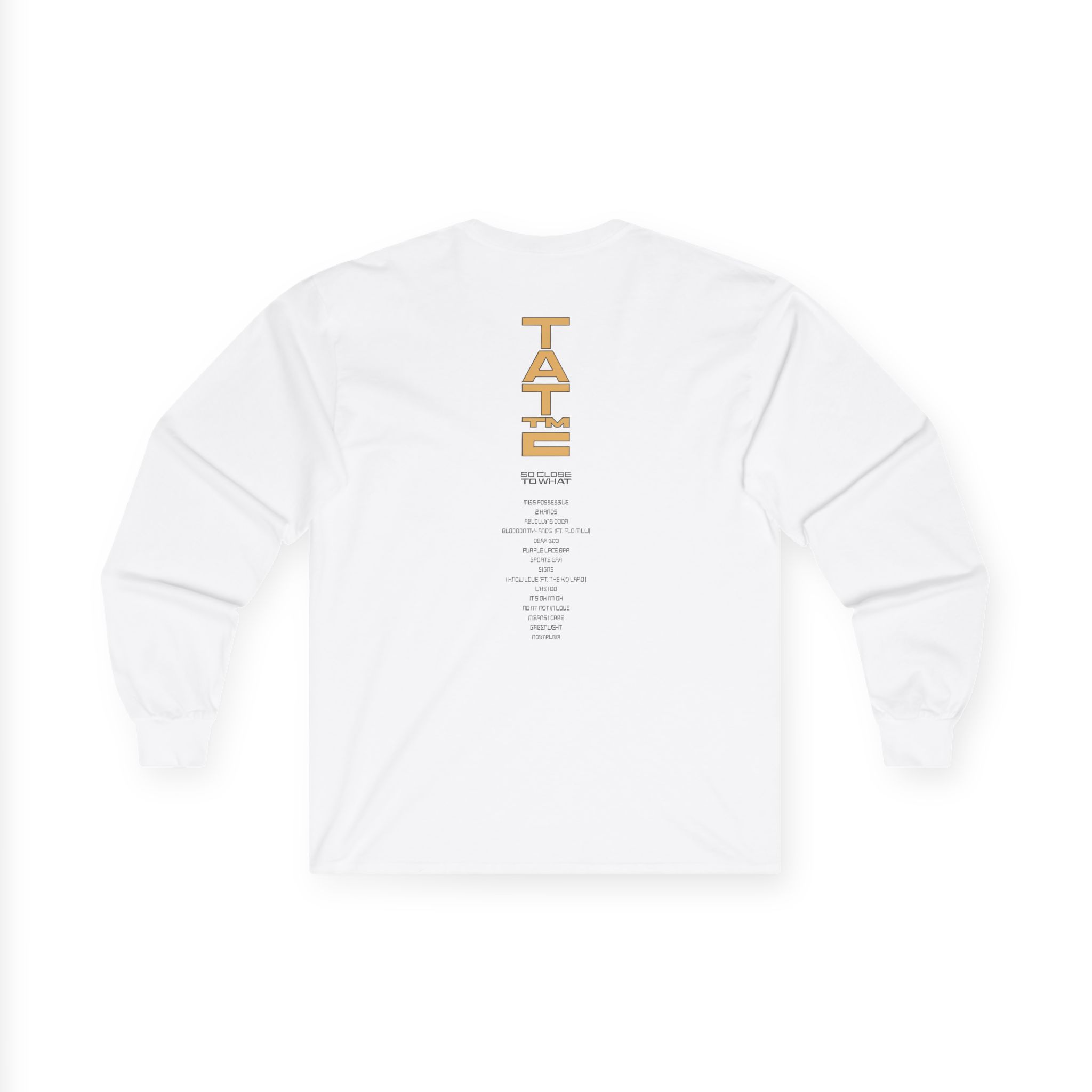Tate Mcrae Tracklist Unisex Ultra Cotton Long Sleeve Tee