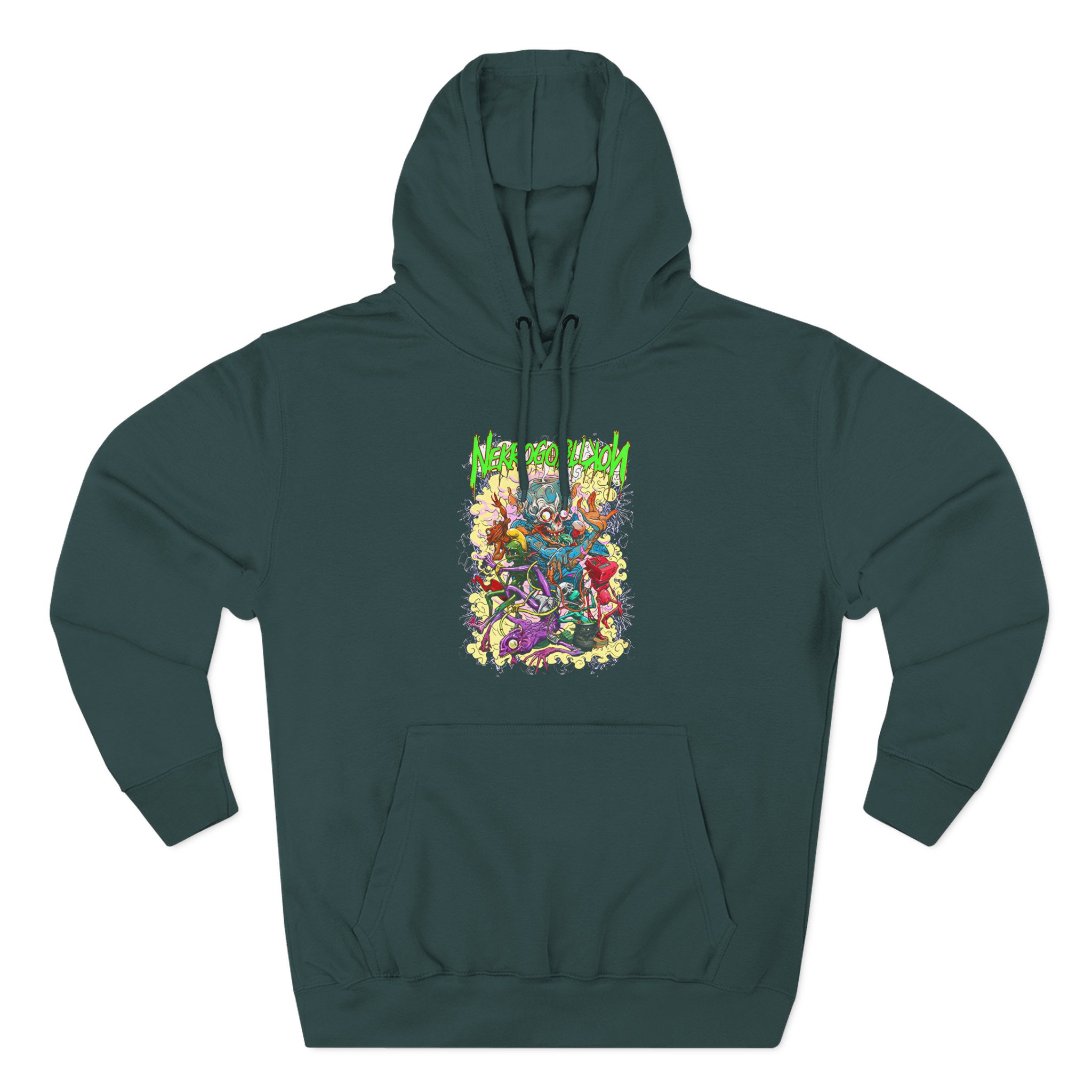 Nekrogoblikon Wizard Three-Panel Fleece Hoodie