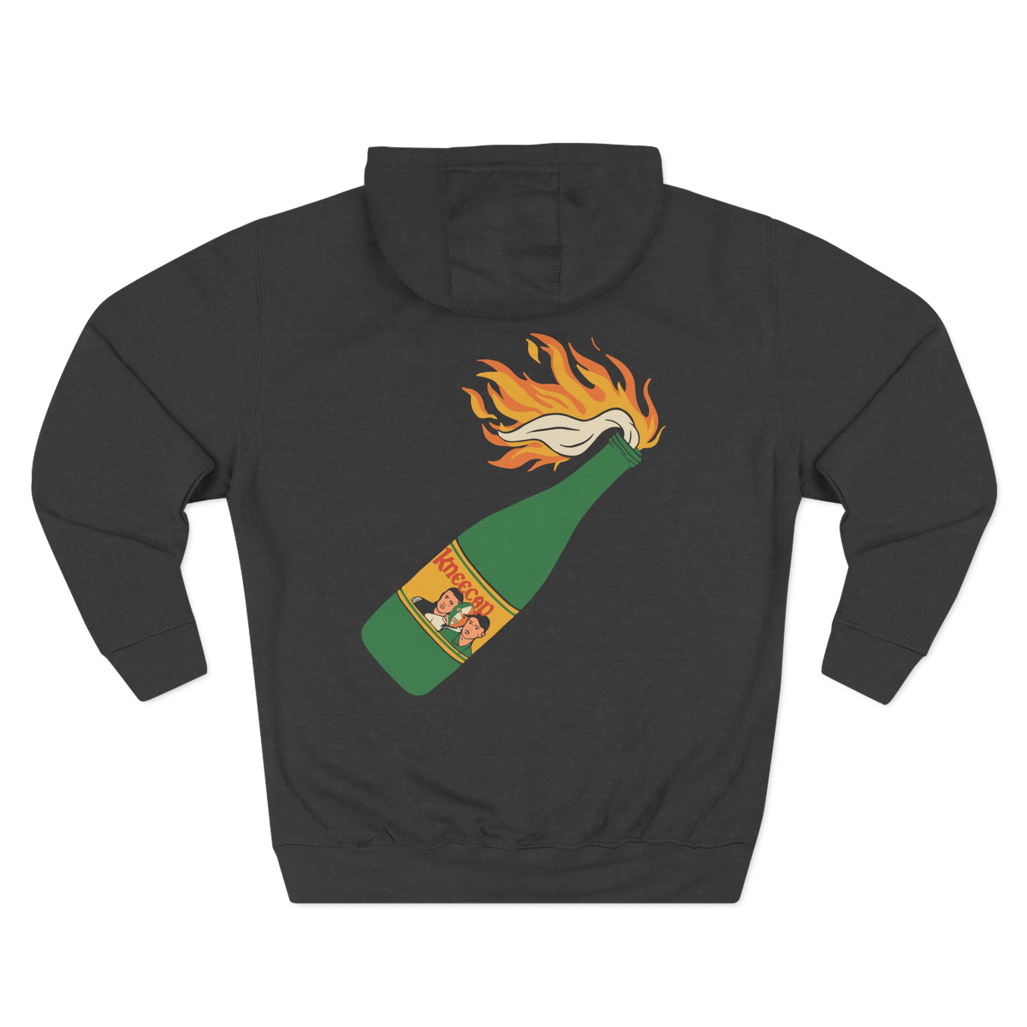 Flaming Buckfast Three-Panel Fleece Hoodie