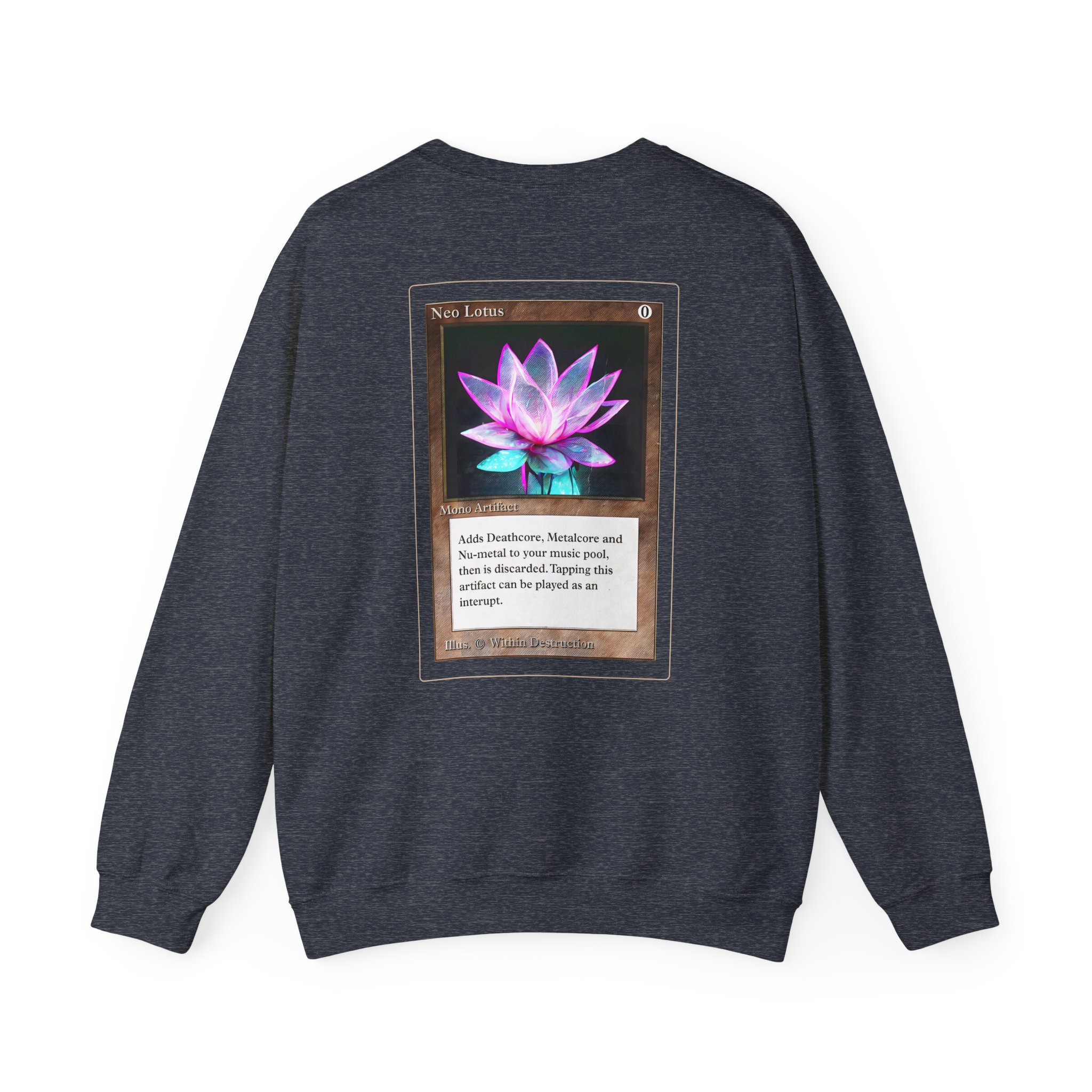 Within Destruction Neo Lotus x MTG Unisex Heavy Blend Crewneck Sweatshirt