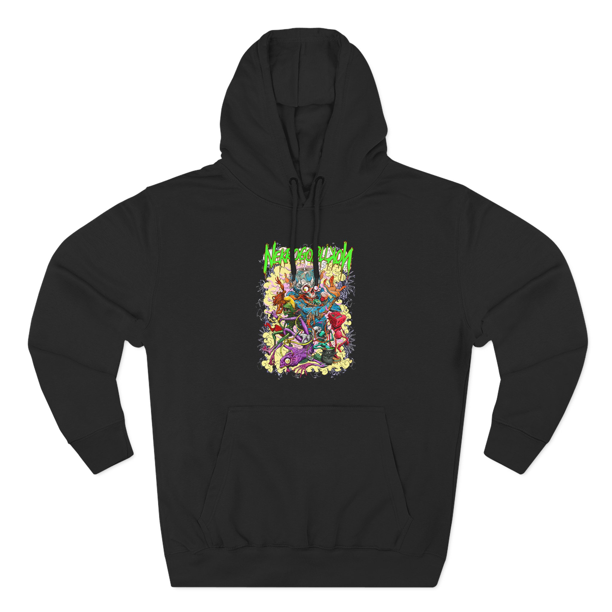 Nekrogoblikon Wizard Three-Panel Fleece Hoodie