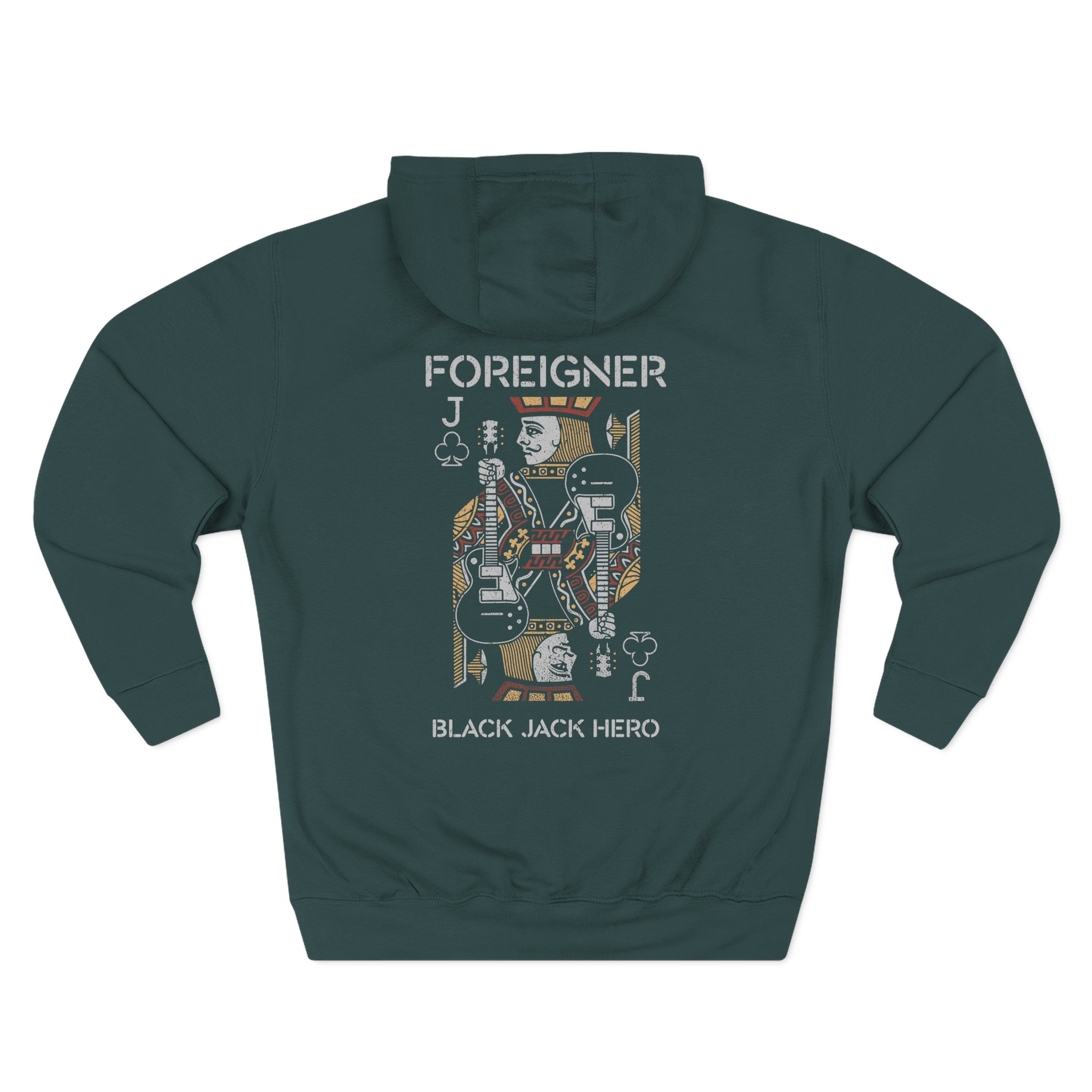 Foreigner Black Jack Hero Three-Panel Fleece Hoodie