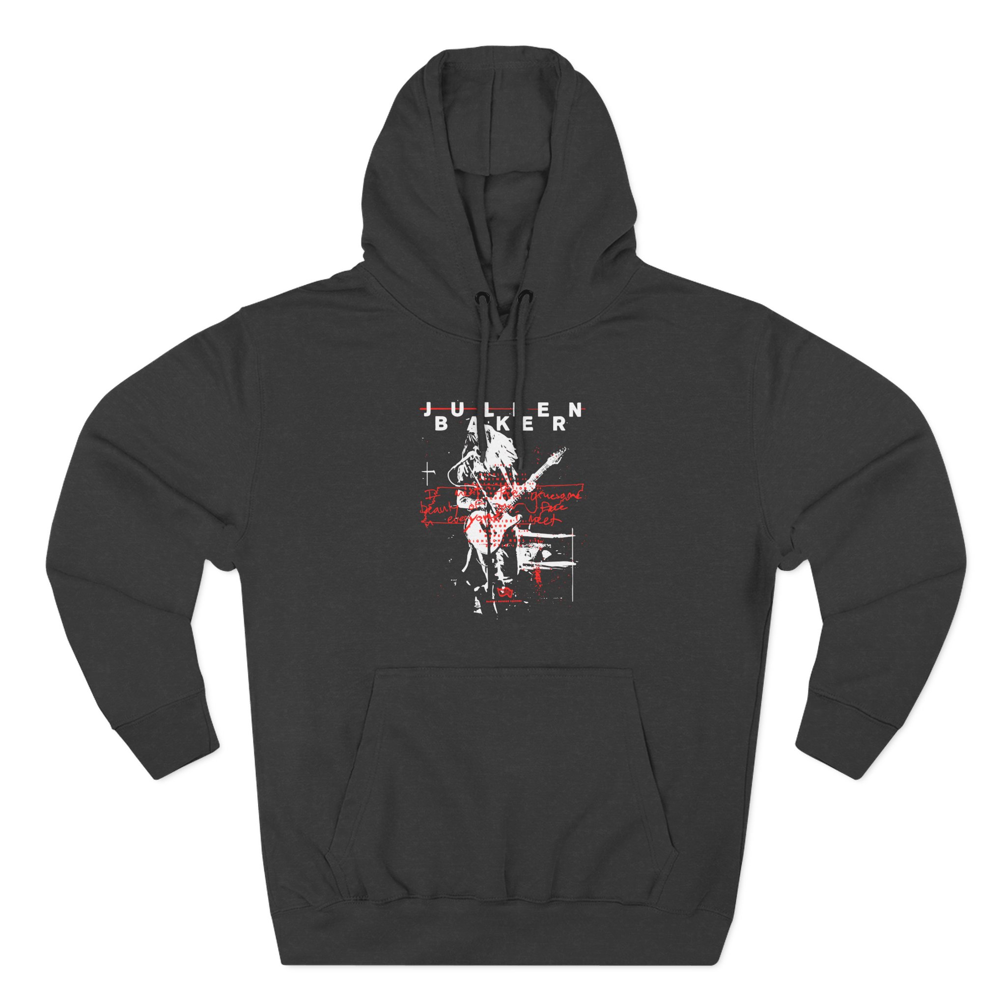 Julien Baker Live Flier Three-Panel Fleece Hoodie