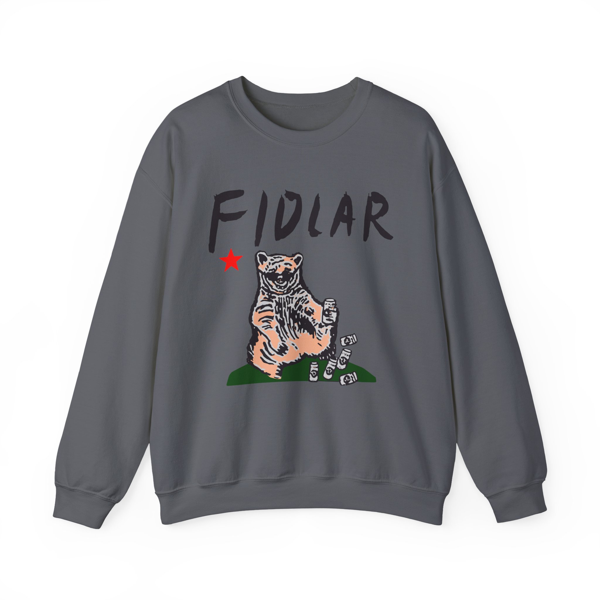 California Bear Drink Cheap Beer Fidlar Unisex Heavy Blendâ„¢ Crewneck Sweatshirt