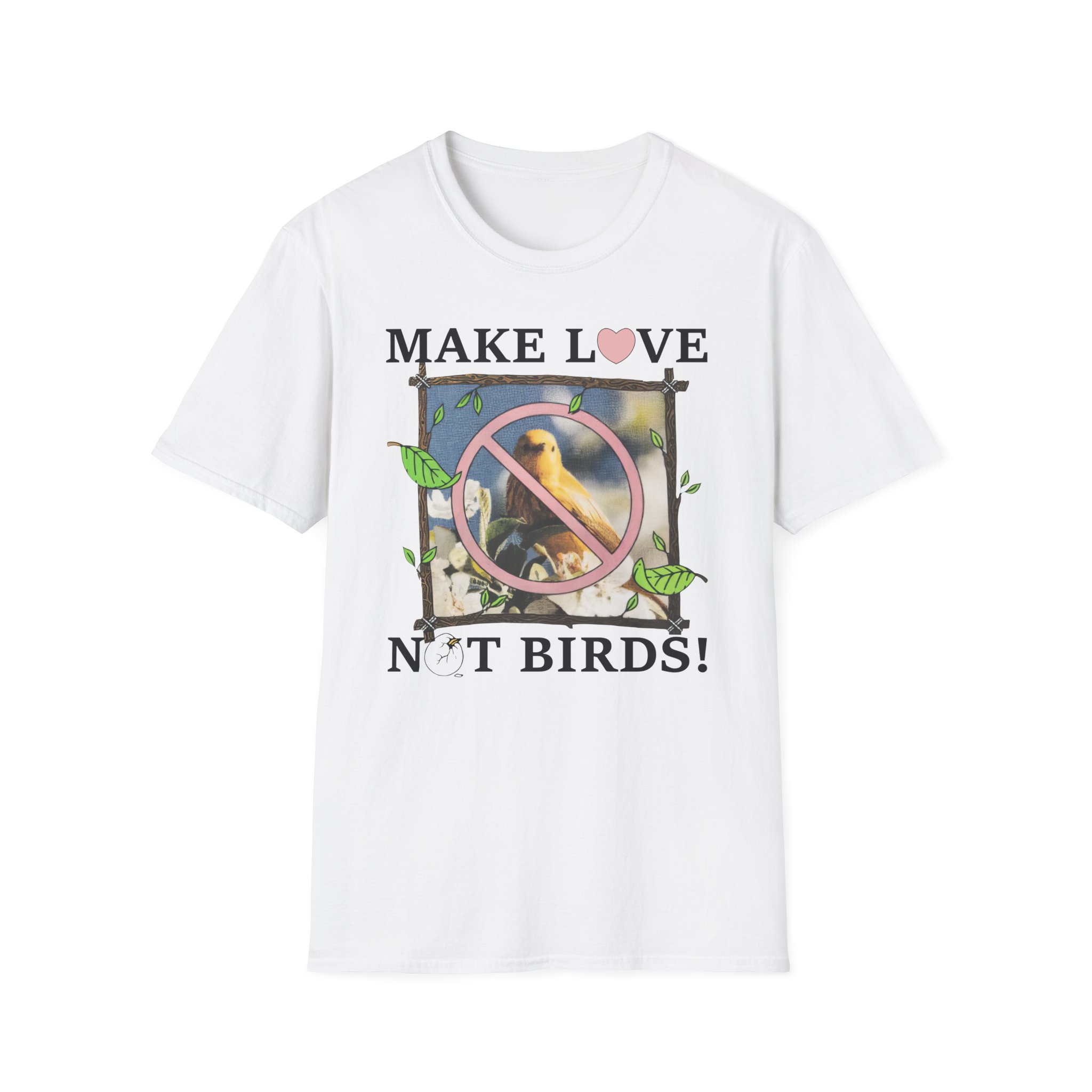 Birds Arent Real Unisex Softstyle T-Shirt