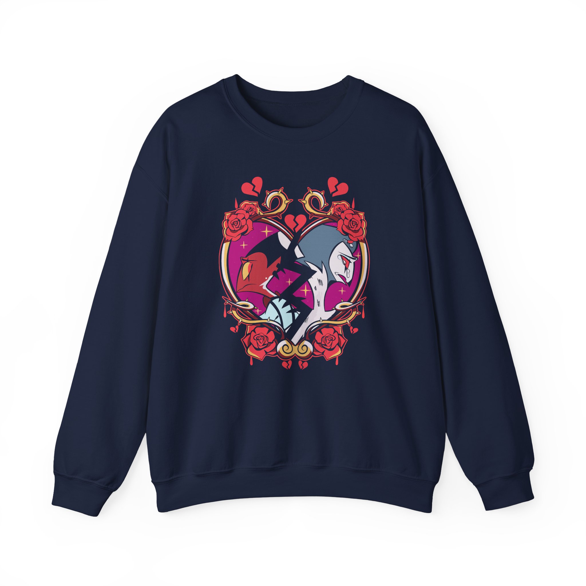 Vivziepop Shattered Hearts Unisex Heavy Blendâ„¢ Crewneck Sweatshirt
