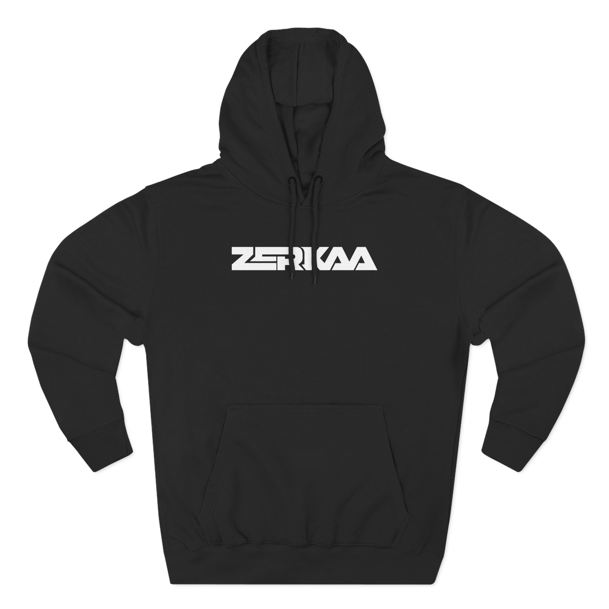 Zerkaa Youtube Logo Three-Panel Fleece Hoodie