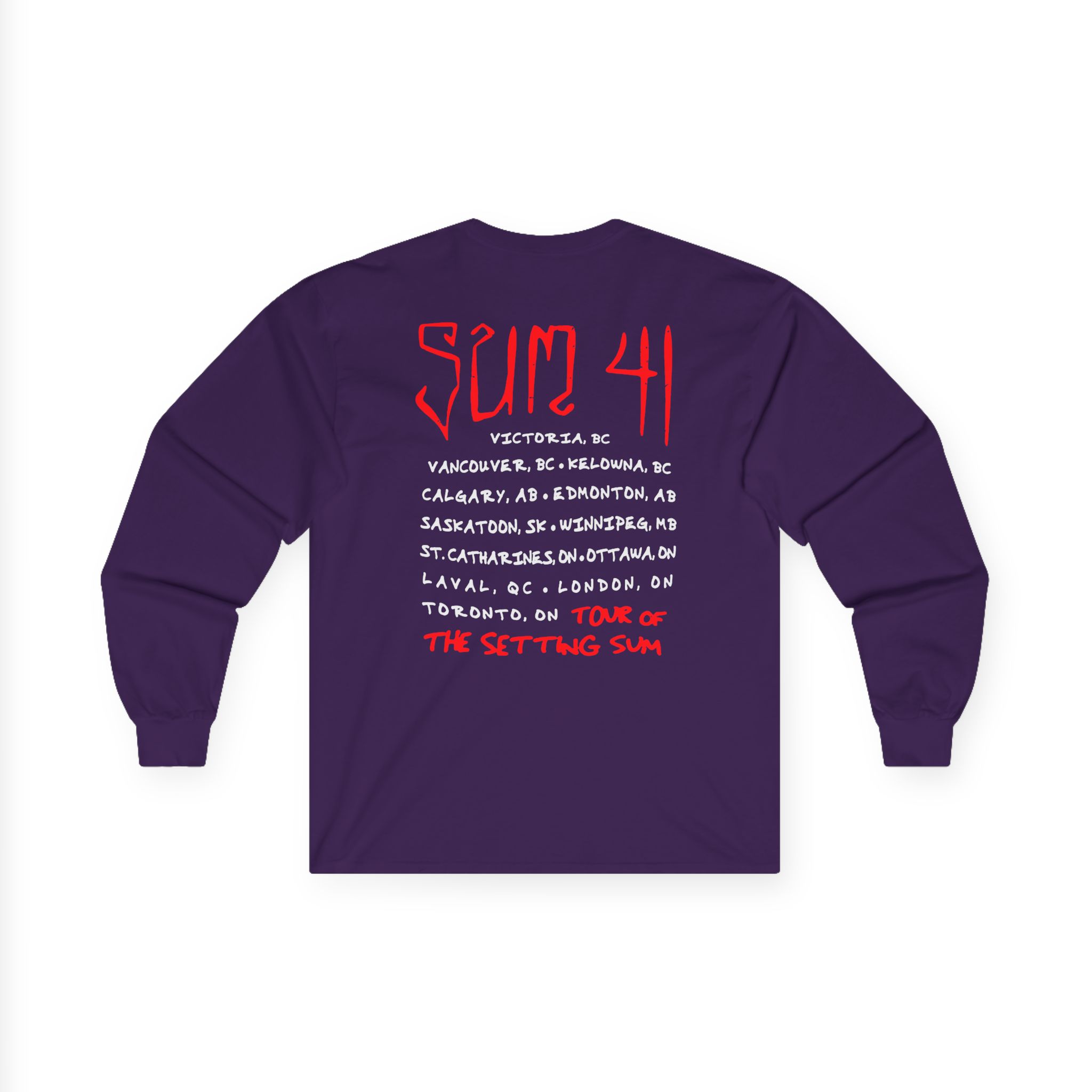 Sum 41 Skull Sketch Tour Unisex Ultra Cotton Long Sleeve Tee