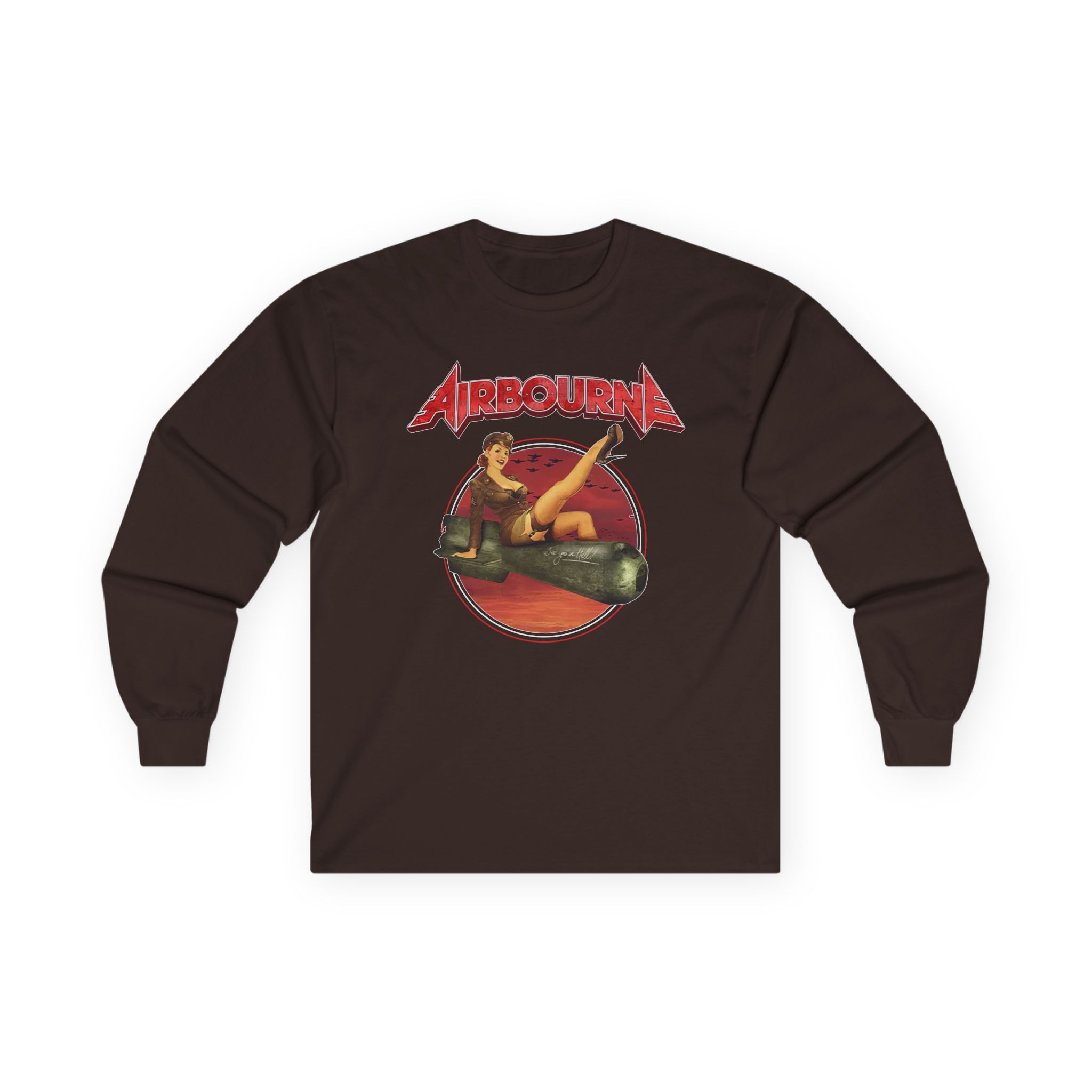 Airbourne Bomb Girl Unisex Ultra Cotton Long Sleeve Tee