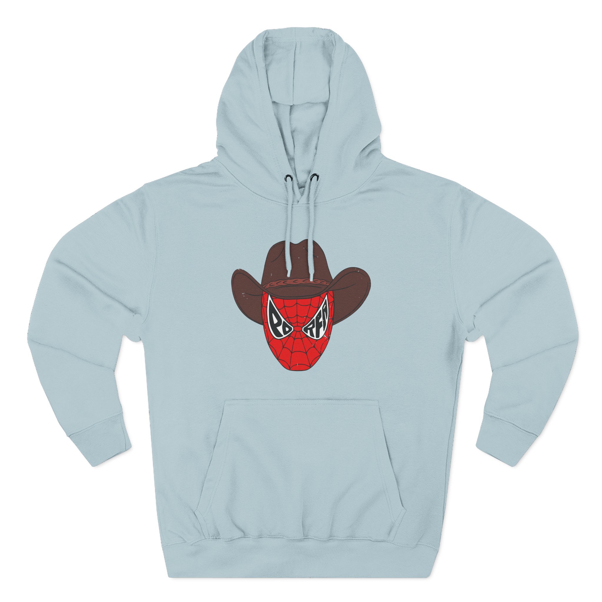 Porfa Spider Man Cowboy Hat Three-Panel Fleece Hoodie