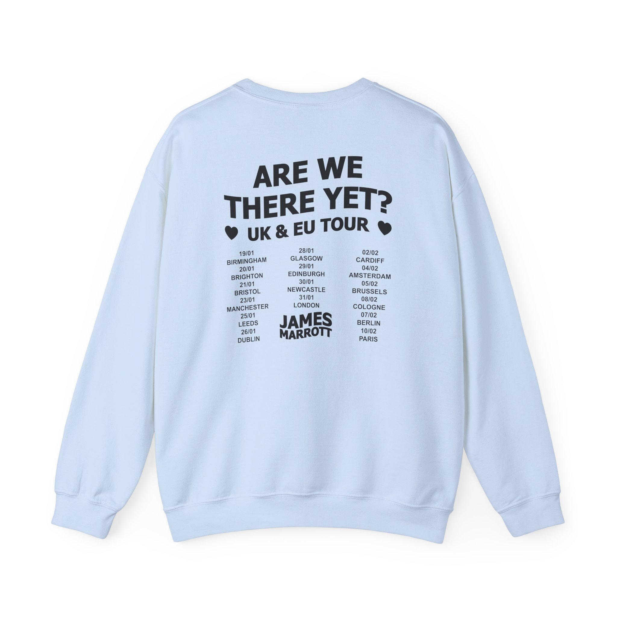 James Marriott 2024 Tour Logo Unisex Heavy Blendâ„¢ Crewneck Sweatshirt