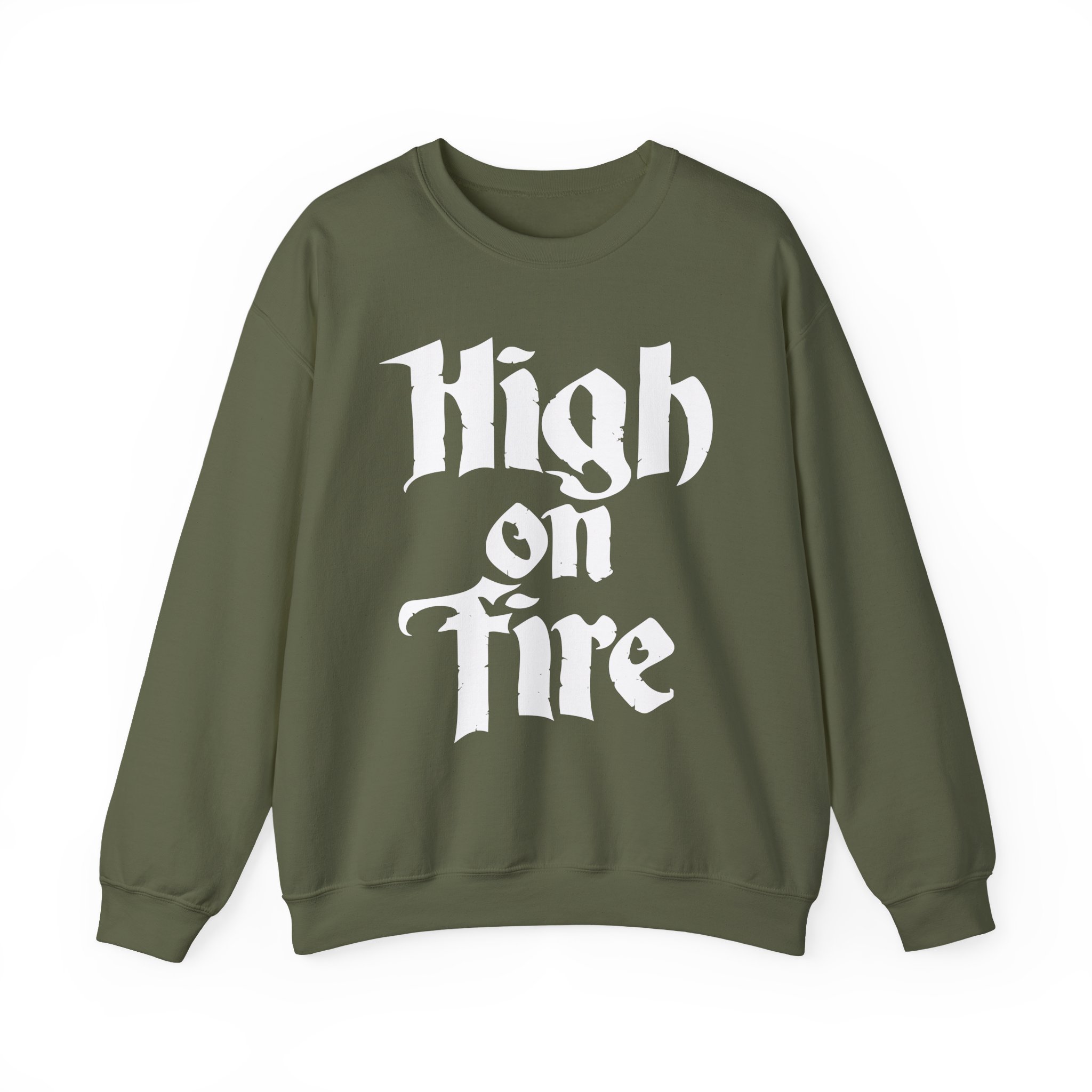 High on Fire Logo Unisex Heavy Blendâ„¢ Crewneck Sweatshirt