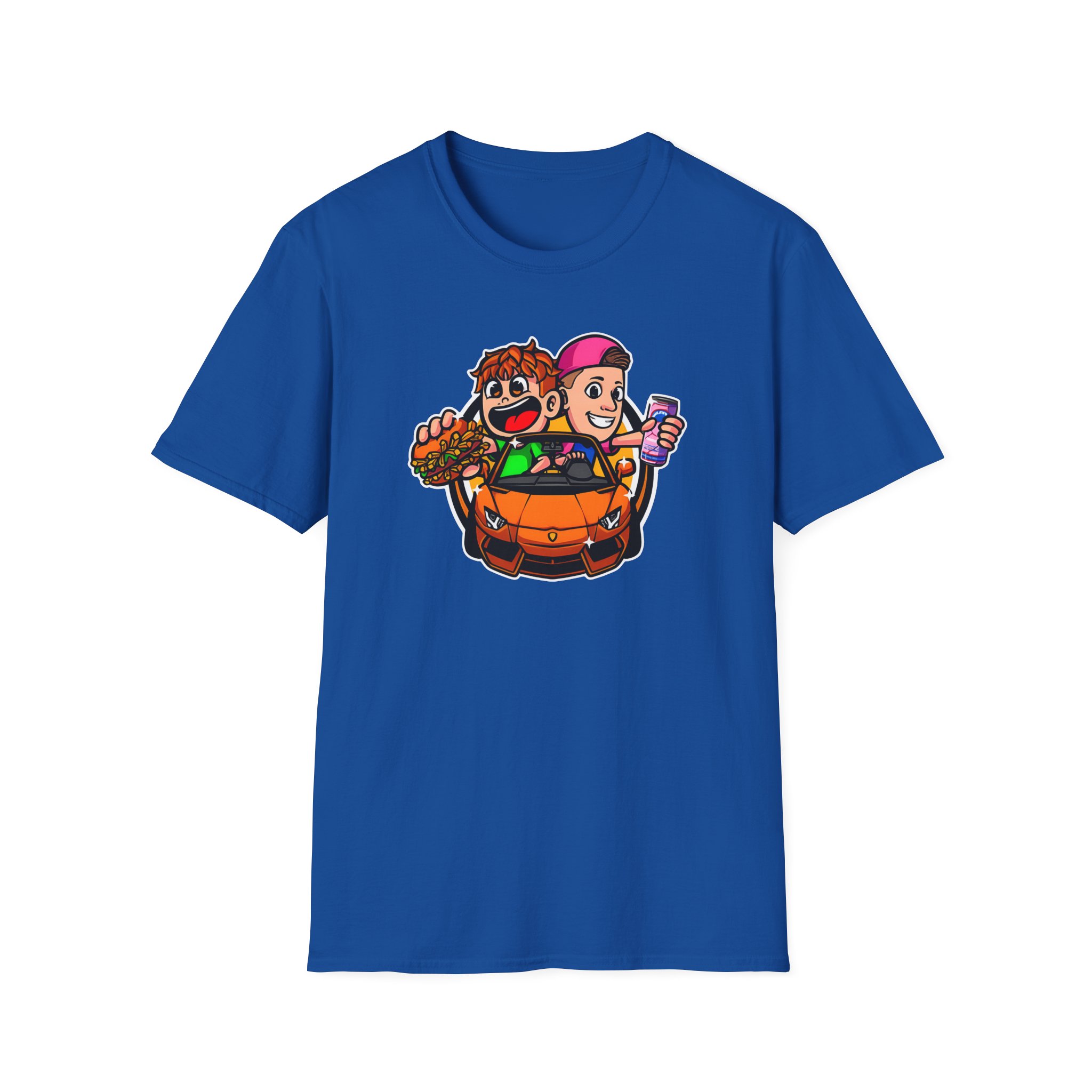 Burger Pommes Unisex Softstyle T-Shirt