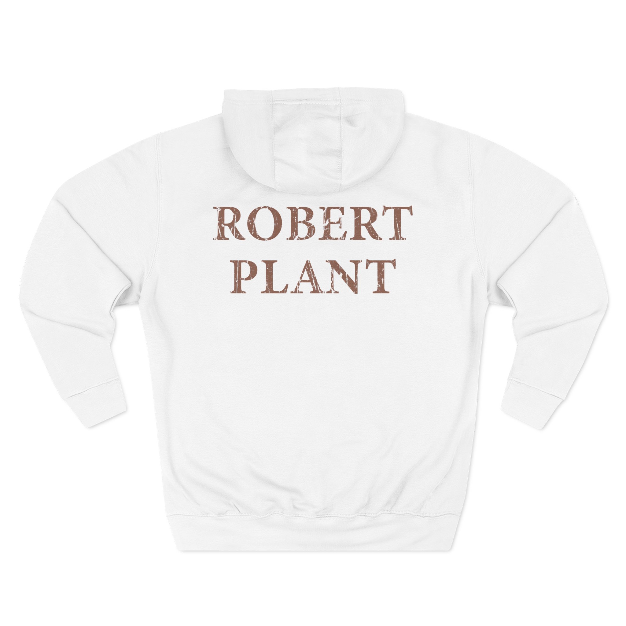 Robert Plant Distressed Feather Logo Three-Panel Fleece Hoodie