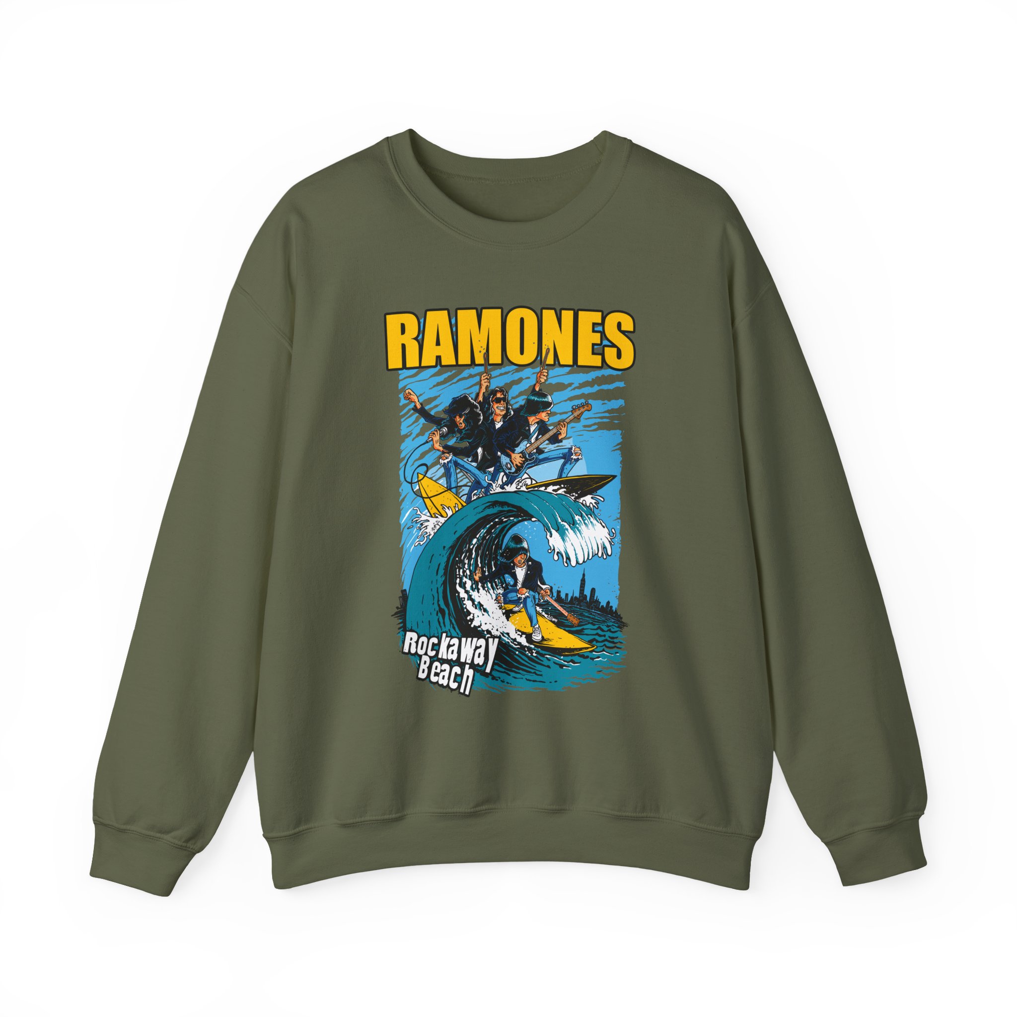 Ramones Rockaway Beach Unisex Heavy Blendâ„¢ Crewneck Sweatshirt