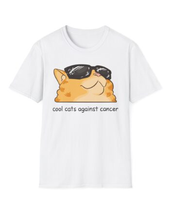 Lilsimsie cool cats against cancer Unisex Softstyle T-Shirt