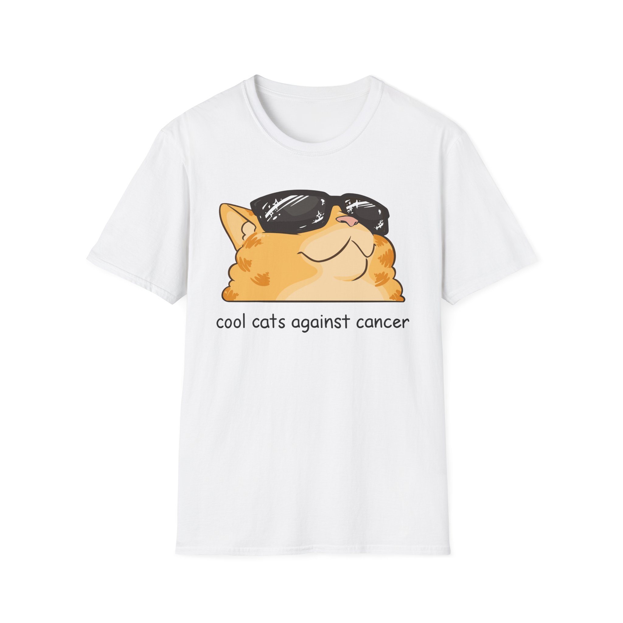 Lilsimsie cool cats against cancer Unisex Softstyle T-Shirt