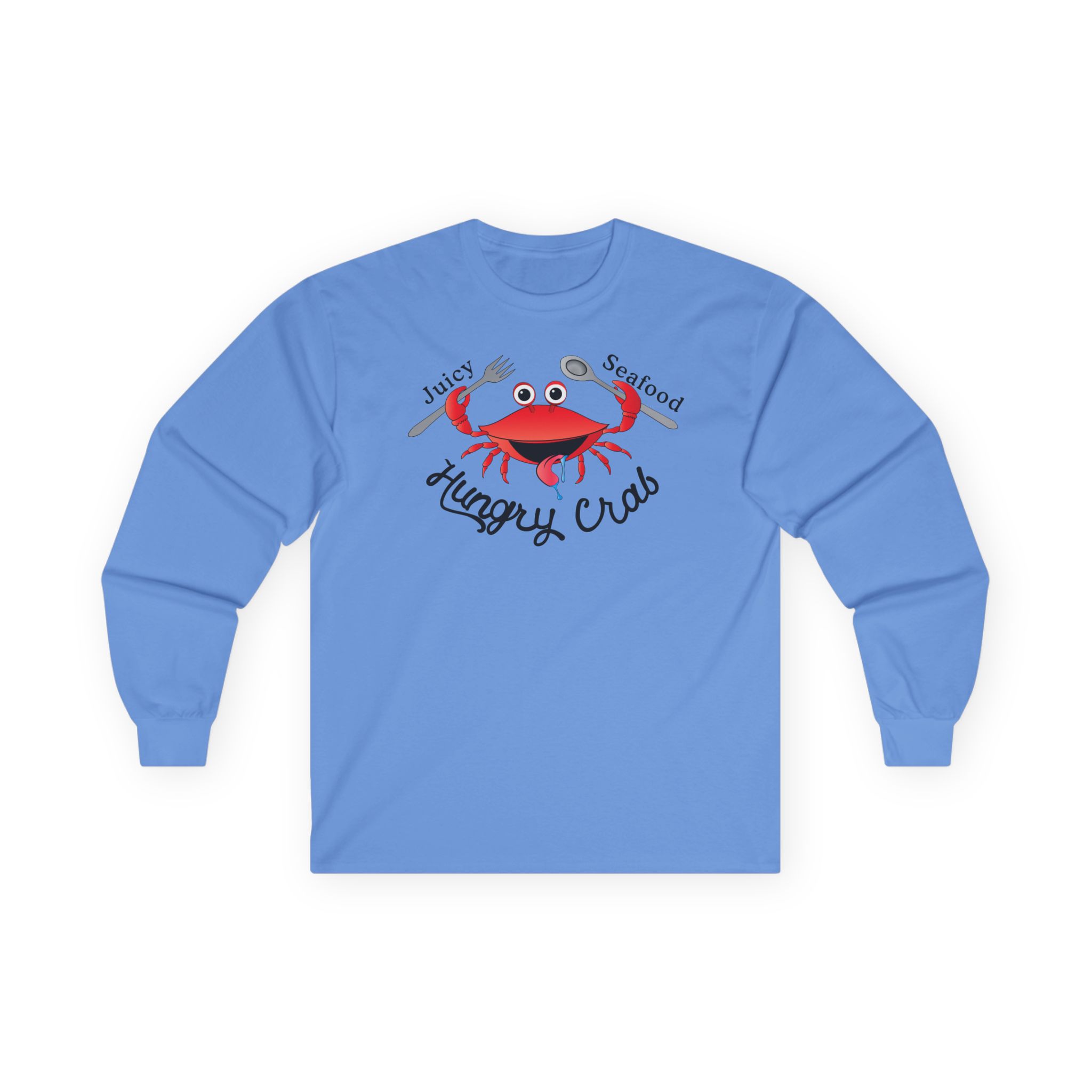 Hungry Box Hungry Crab Juicy Seafood Unisex Ultra Cotton Long Sleeve Tee