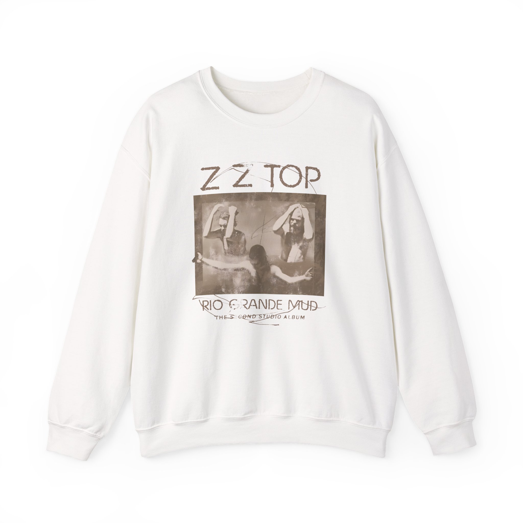 Zz Top Rio Grande Mud Unisex Heavy Blendâ„¢ Crewneck Sweatshirt