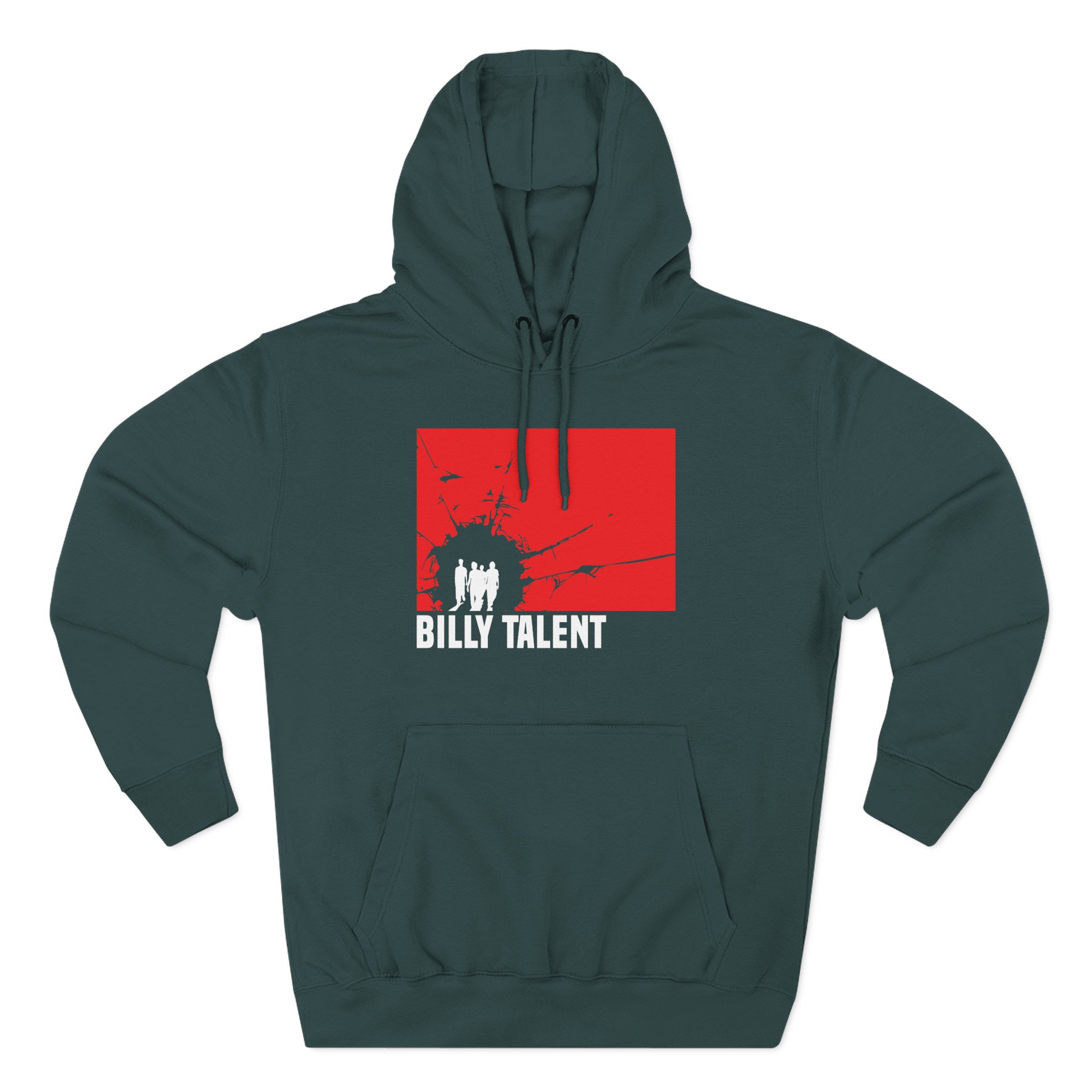 Billy Talent Red Square Three-Panel Fleece Hoodie