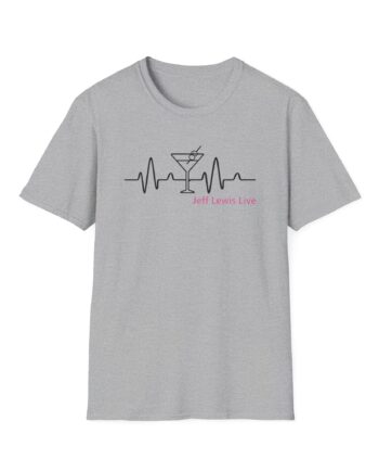 Jeffrey Lewis Jll Martini Heartbeat Unisex Softstyle T-Shirt