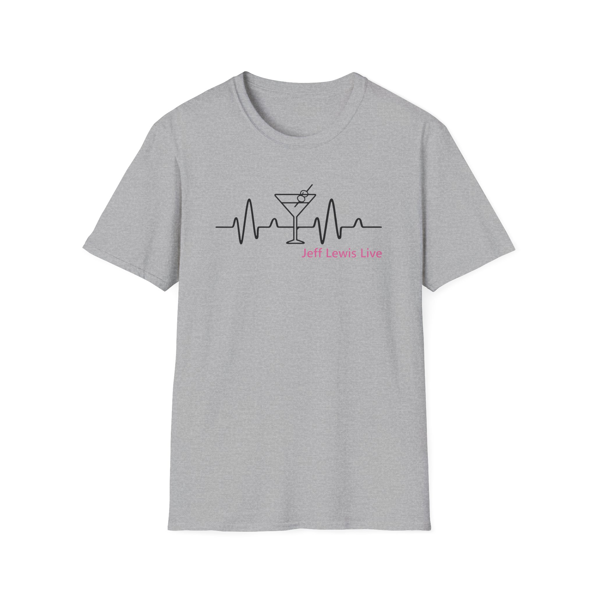 Jeffrey Lewis Jll Martini Heartbeat Unisex Softstyle T-Shirt