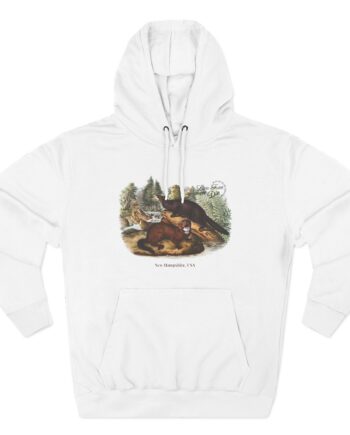 Live Free or Die in Mogul Hampshire Three-Panel Fleece Hoodie