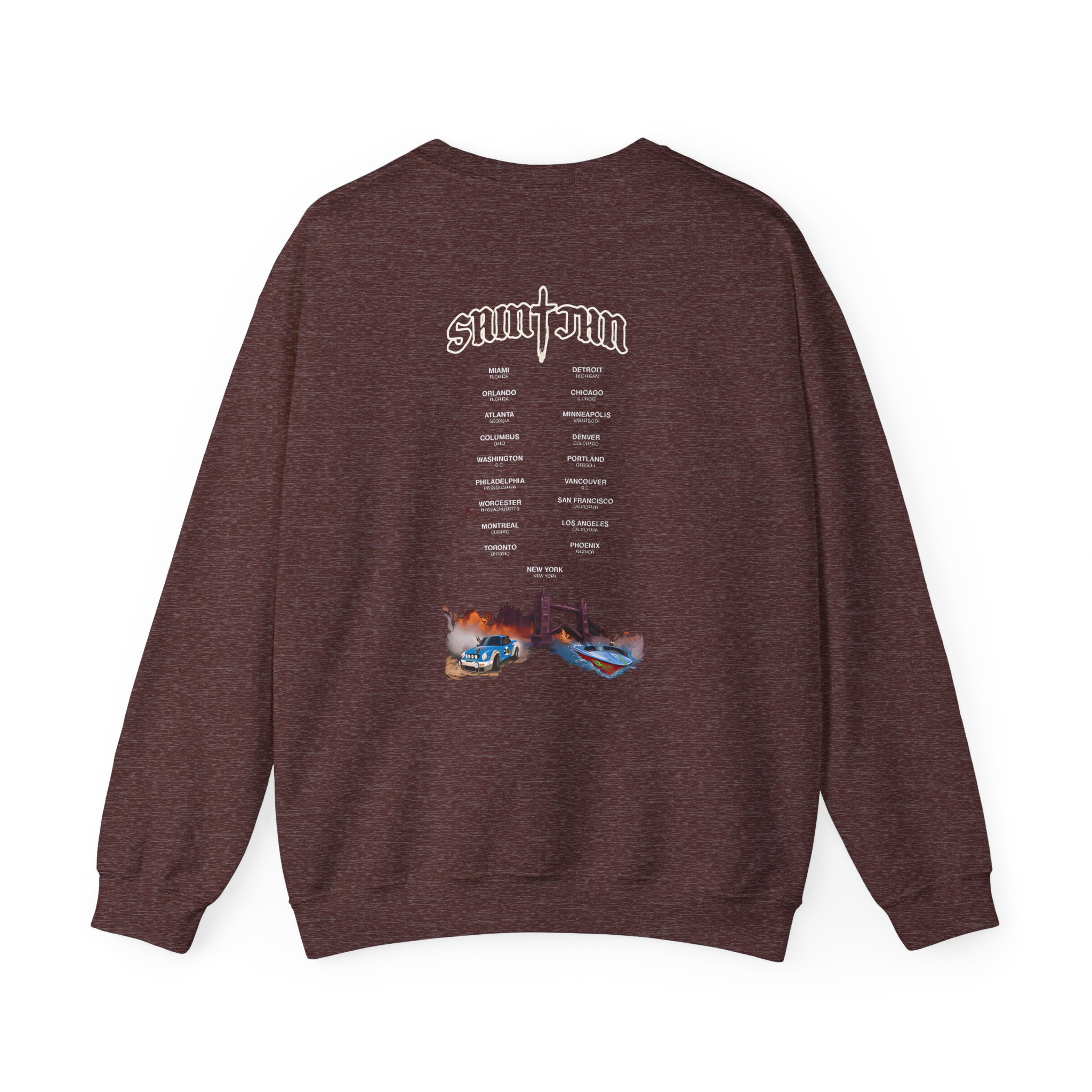 Saint JhnIgnorant Forever World Tour Unisex Heavy Blendâ„¢ Crewneck Sweatshirt