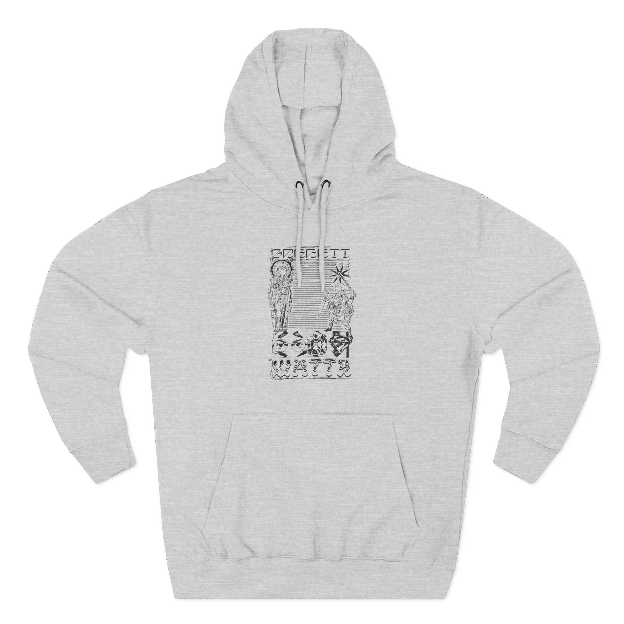 Garrett Watts the Secret Three-Panel Fleece Hoodie