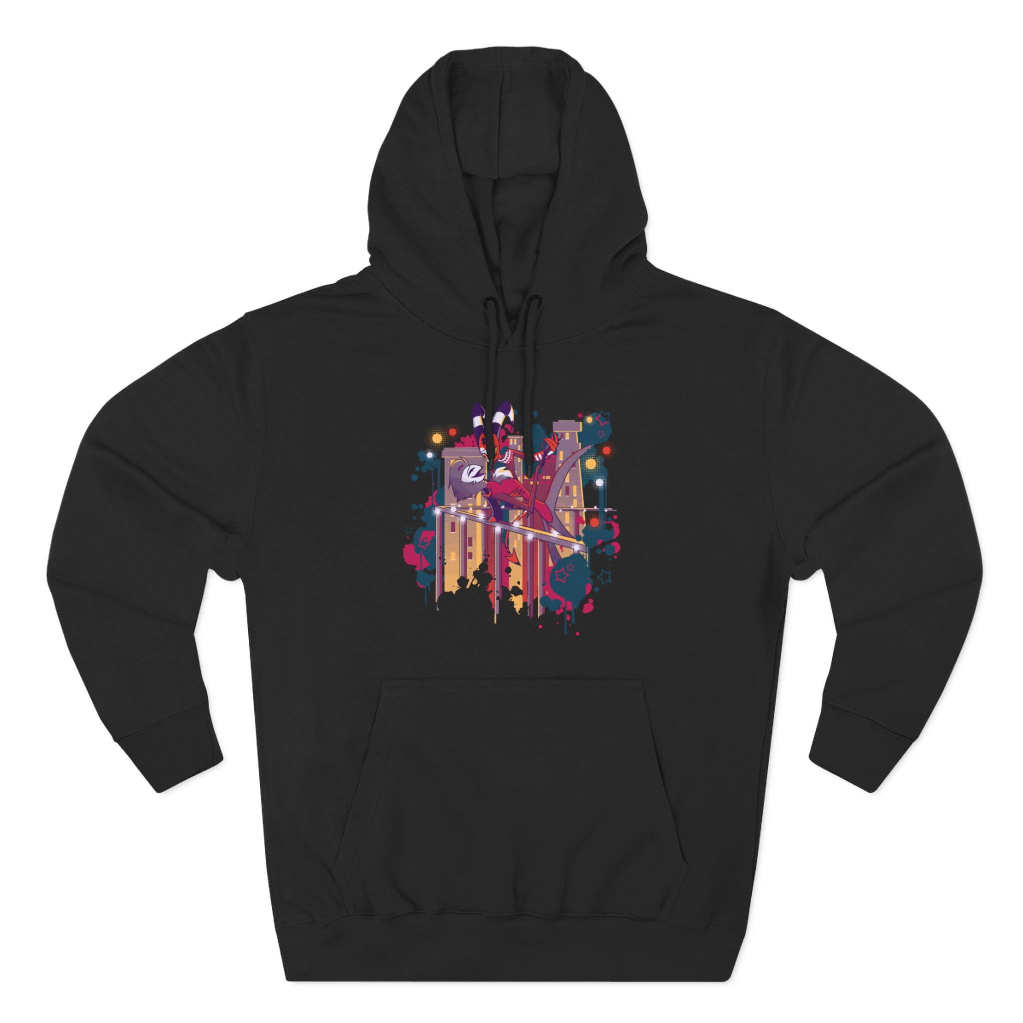 Vivziepop Stolas + Blitz Rooftop Dance Three-Panel Fleece Hoodie