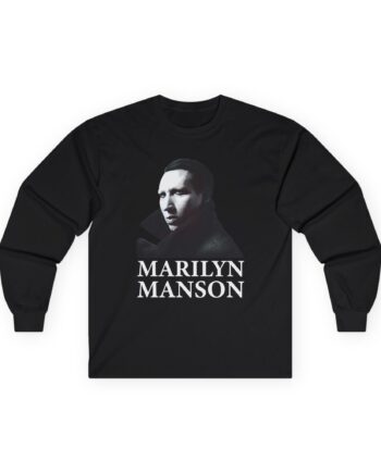 Marilyn Manson Face Unisex Ultra Cotton Long Sleeve Tee