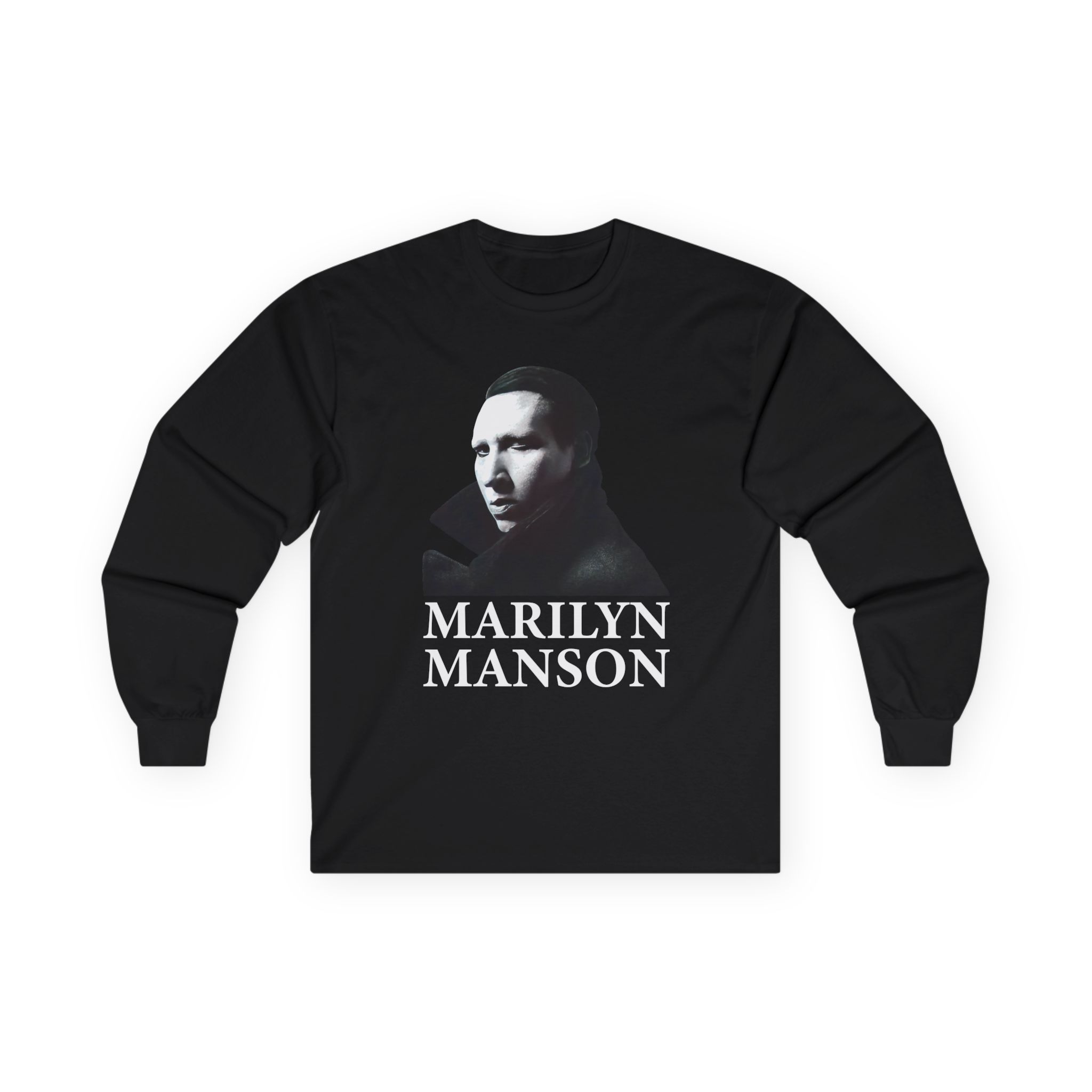 Marilyn Manson Face Unisex Ultra Cotton Long Sleeve Tee