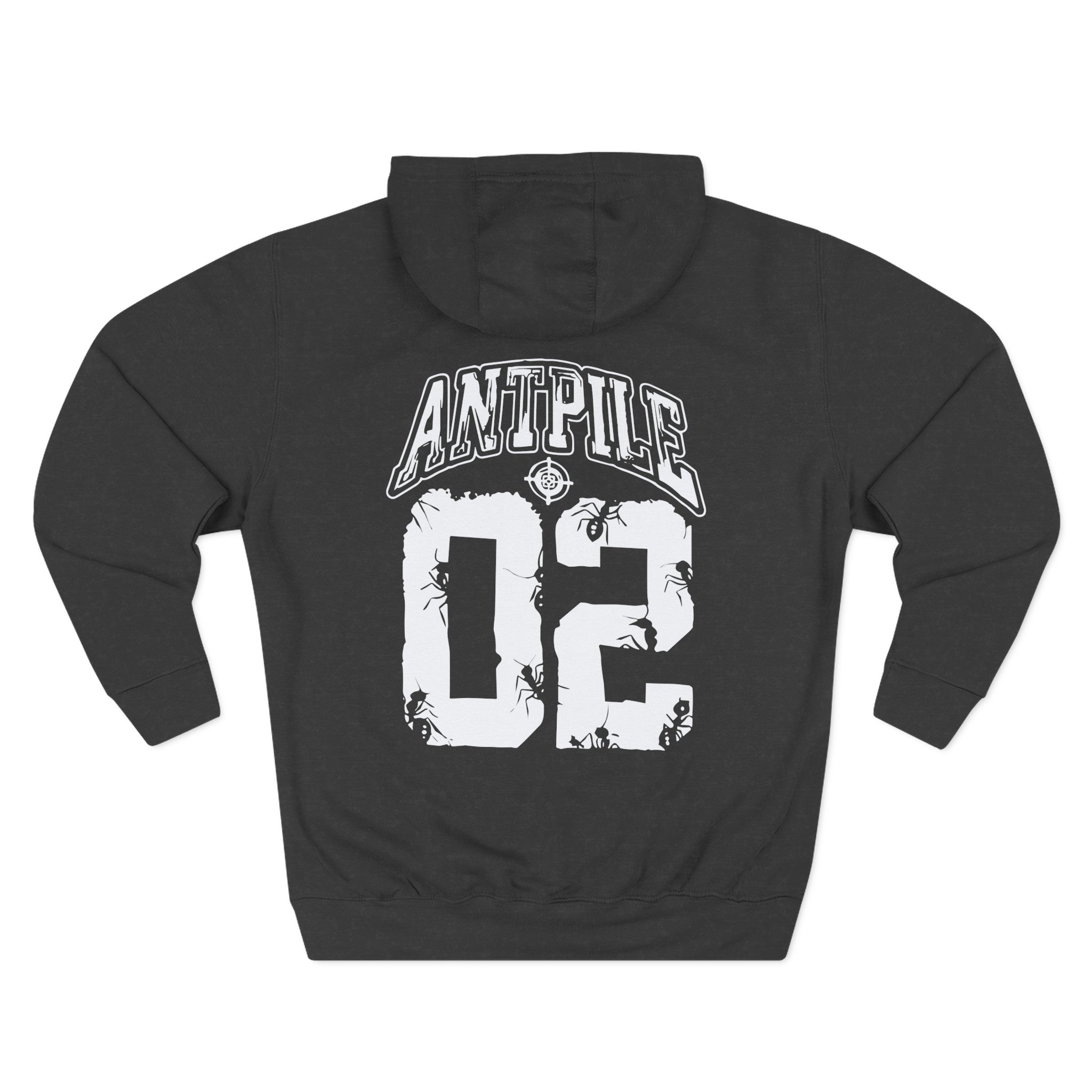 Kublai Khan Antpile 2 Black Three-Panel Fleece Hoodie