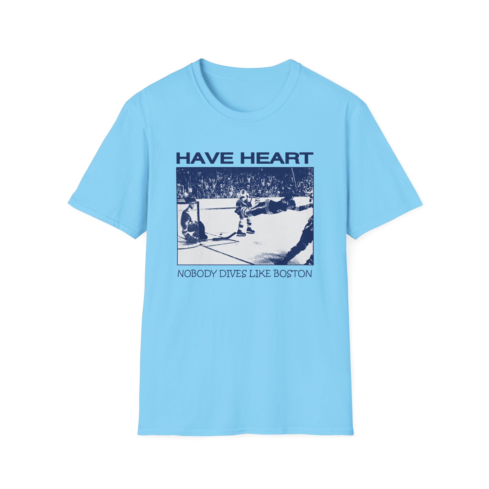 Have Heart Nobody Dives Like Boston Unisex Softstyle T-Shirt