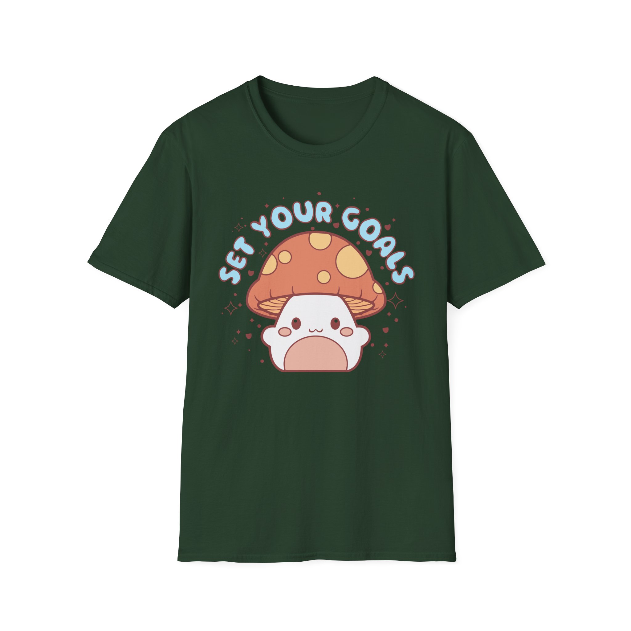 Set Your Goals Shroom Unisex Softstyle T-Shirt