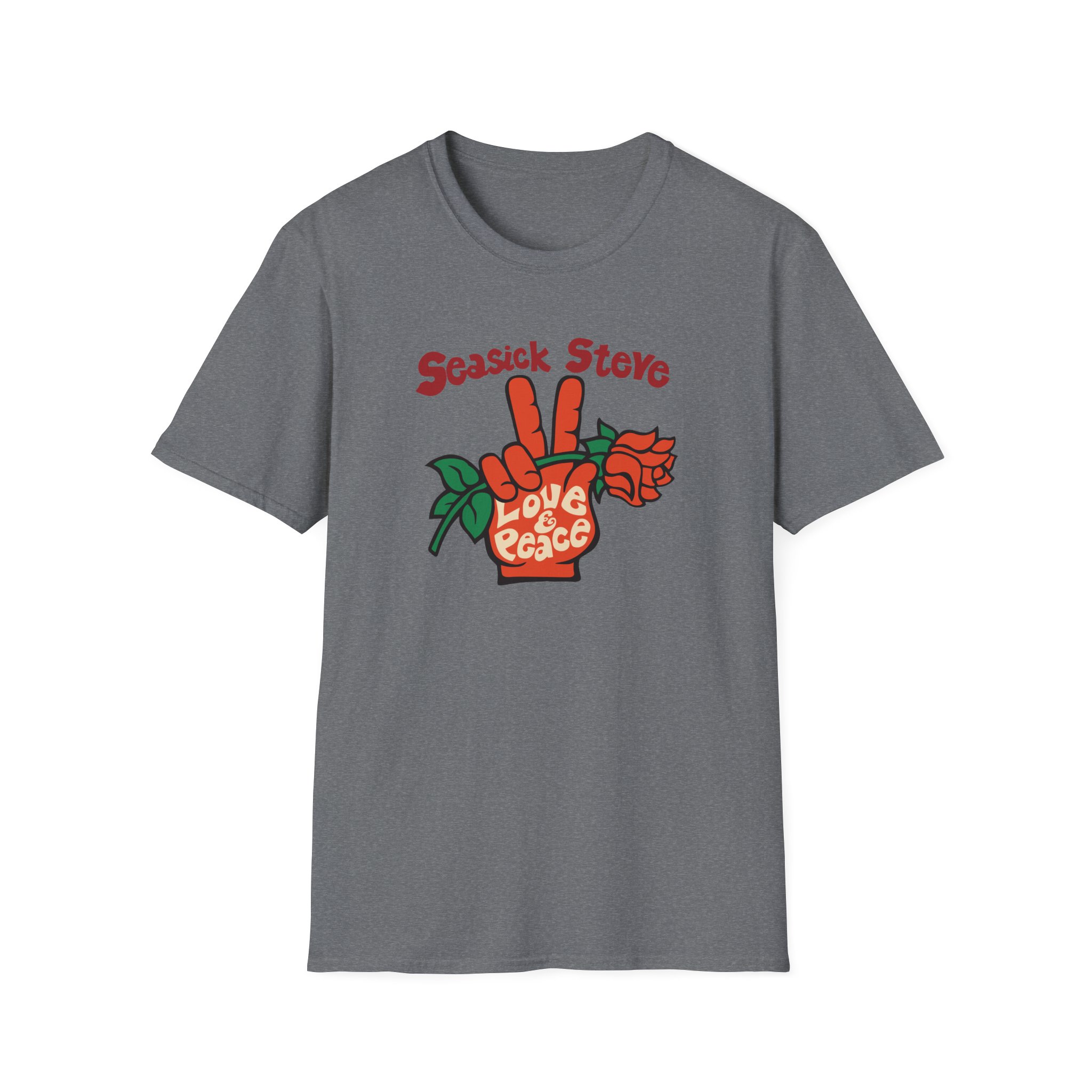 Seasick Steve Love & Peace Unisex Softstyle T-Shirt