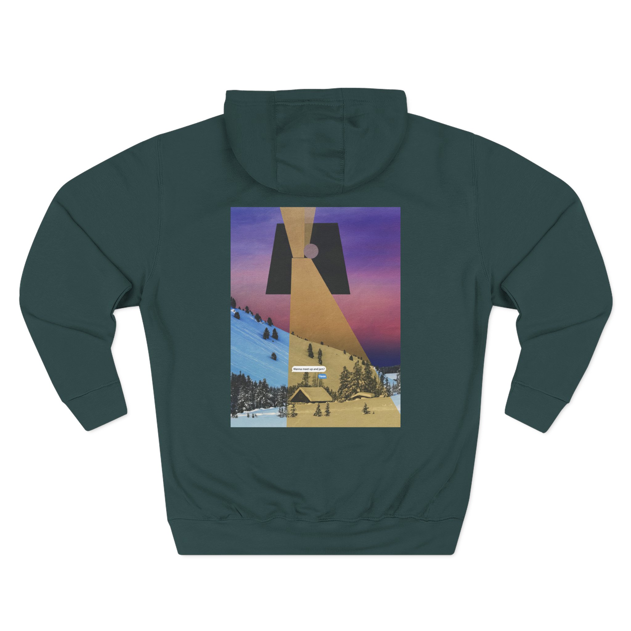 Chon homey Three-Panel Fleece Hoodie