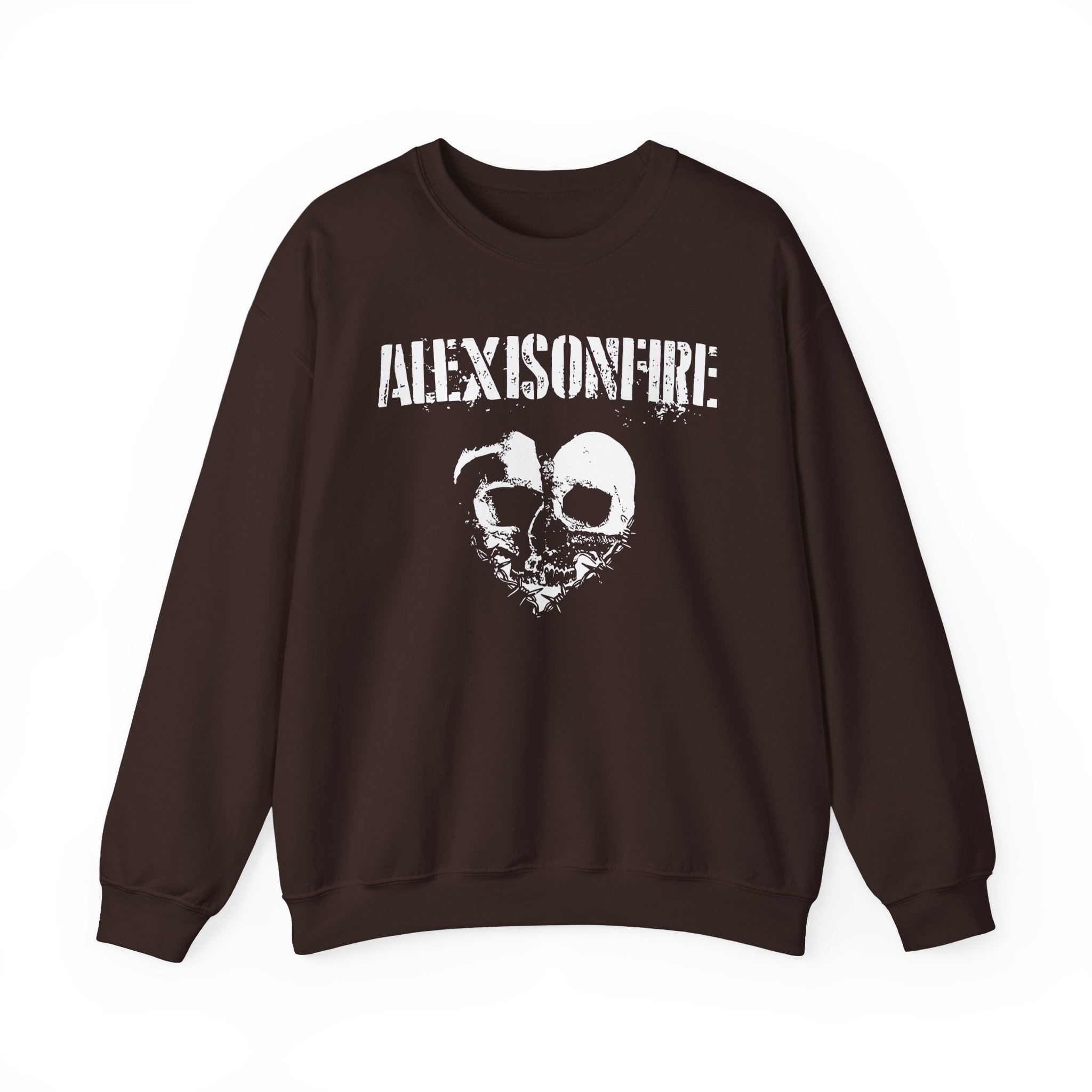Alexisonfire Barbed Wire Heartskull Unisex Heavy Blendâ„¢ Crewneck Sweatshirt