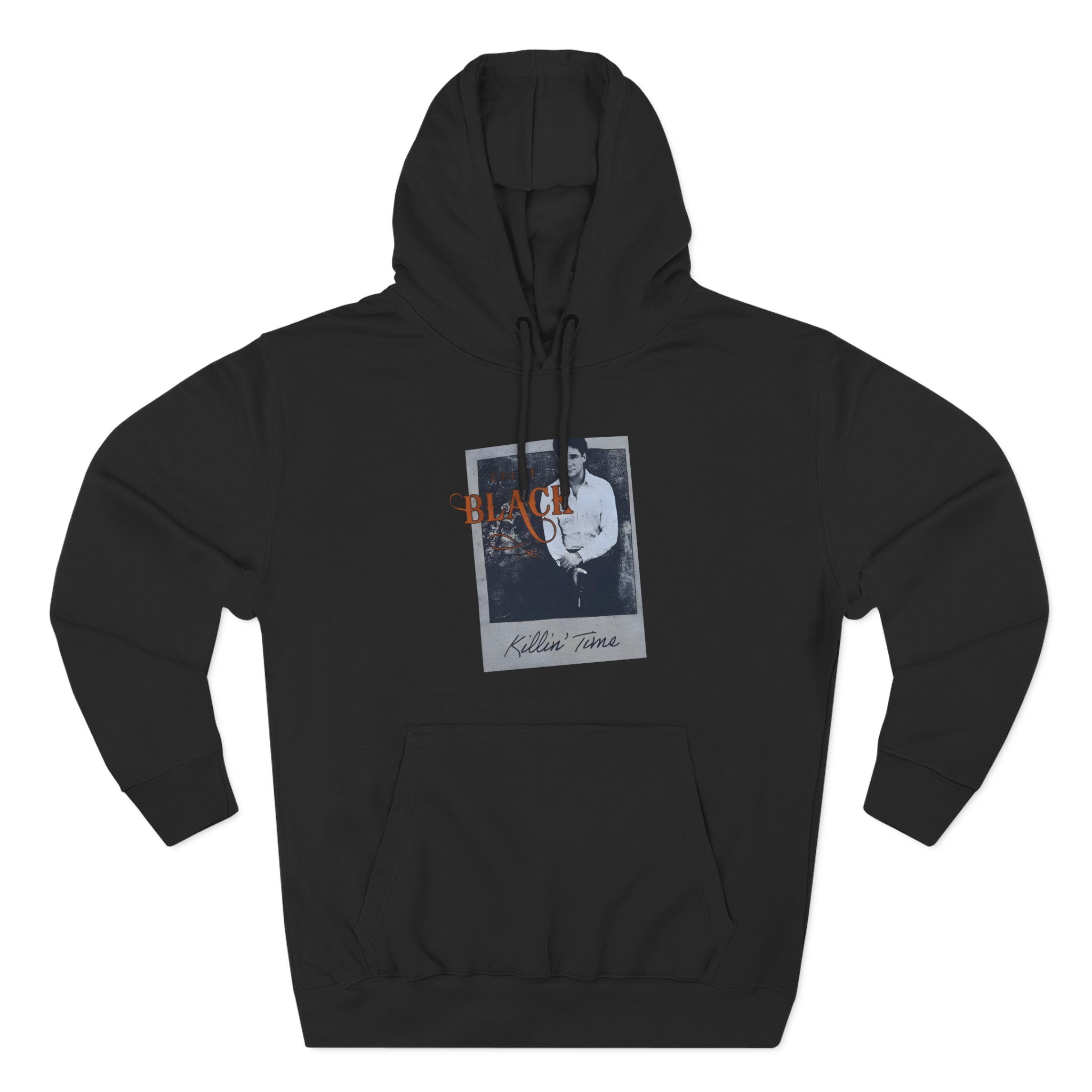 Clint Black Polaroid Photo Three-Panel Fleece Hoodie