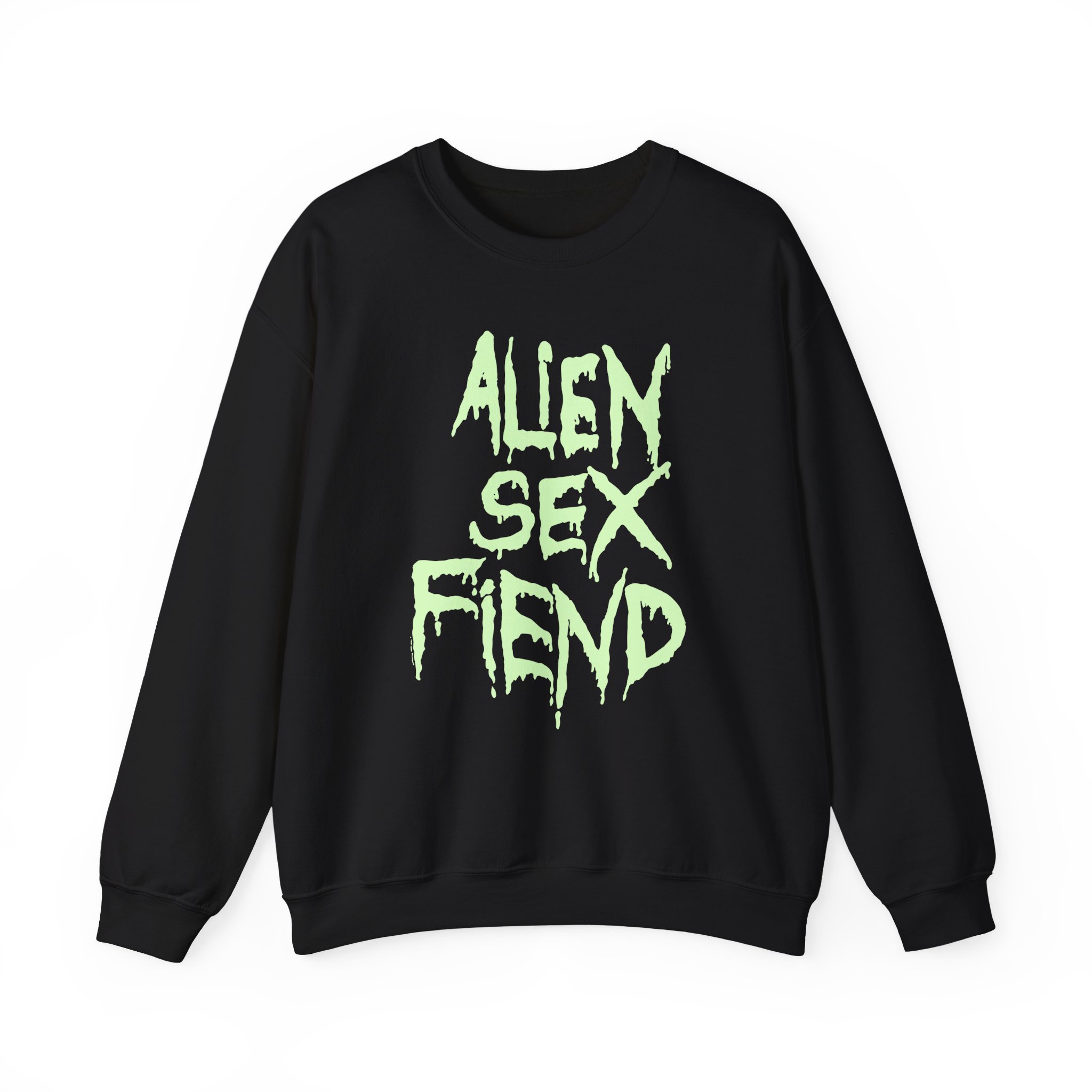 Alien Sex Fiend Glow in the Dark Unisex Heavy Blendâ„¢ Crewneck Sweatshirt