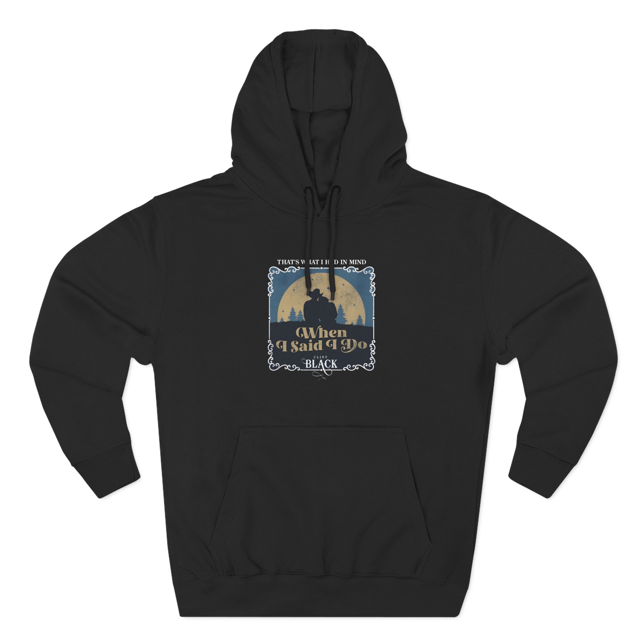 Clint Black When I Said I Do Illustrated Three-Panel Fleece Hoodie