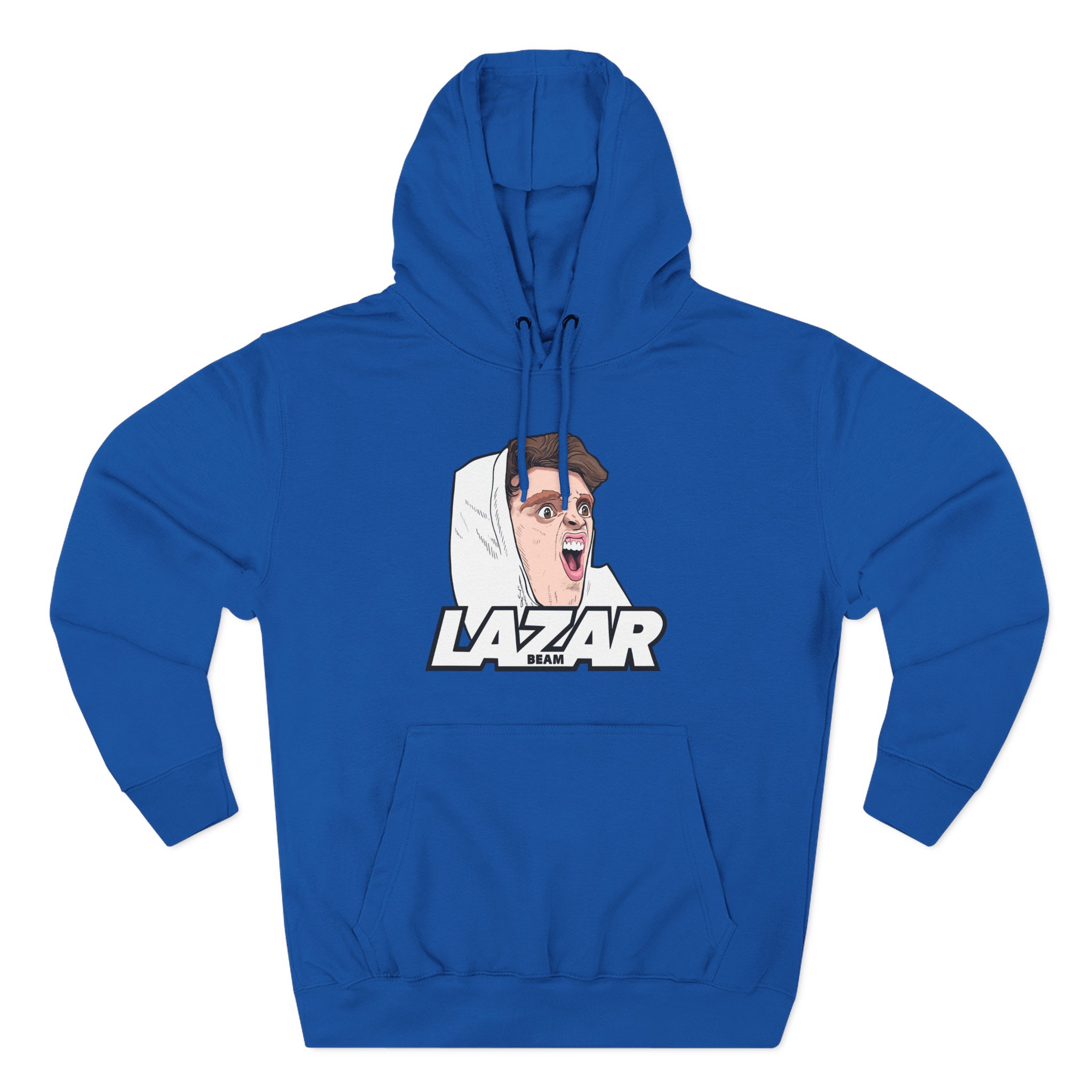 Lazar Silly Face Three-Panel Fleece Hoodie