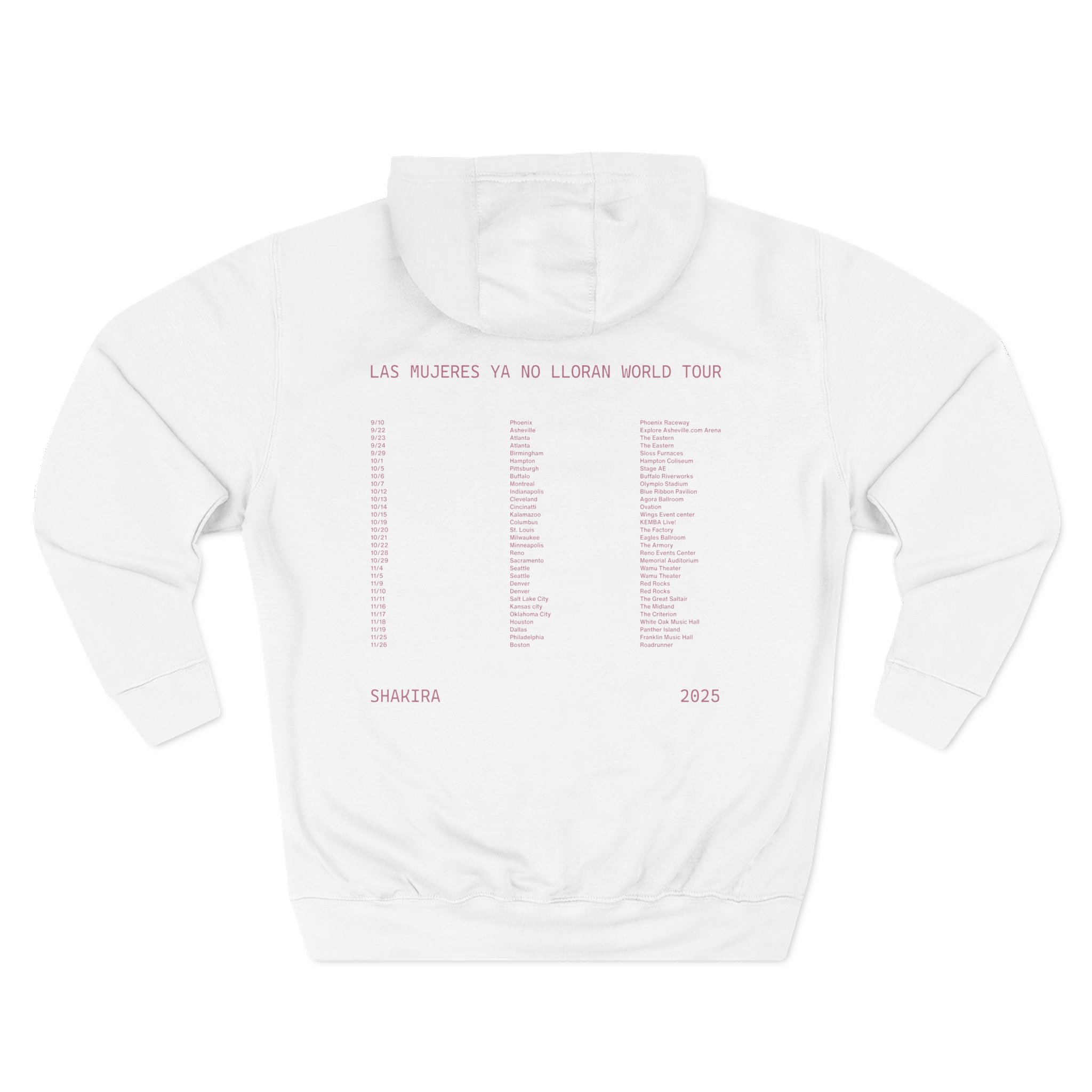 Shakira LMYNL World Tour Three-Panel Fleece Hoodie