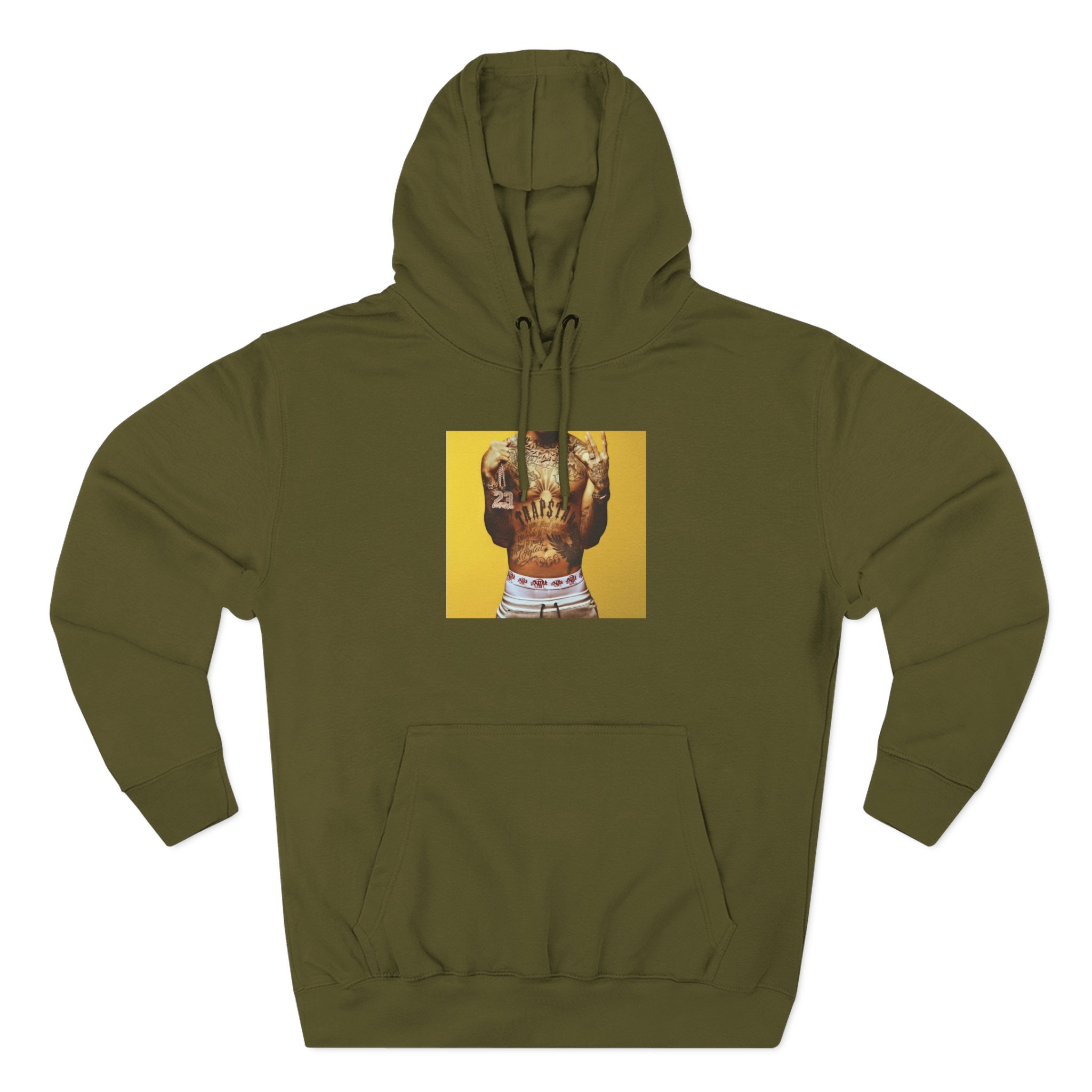 Central Cee UK Drill 23 Album Cover Three-Panel Fleece Hoodie
